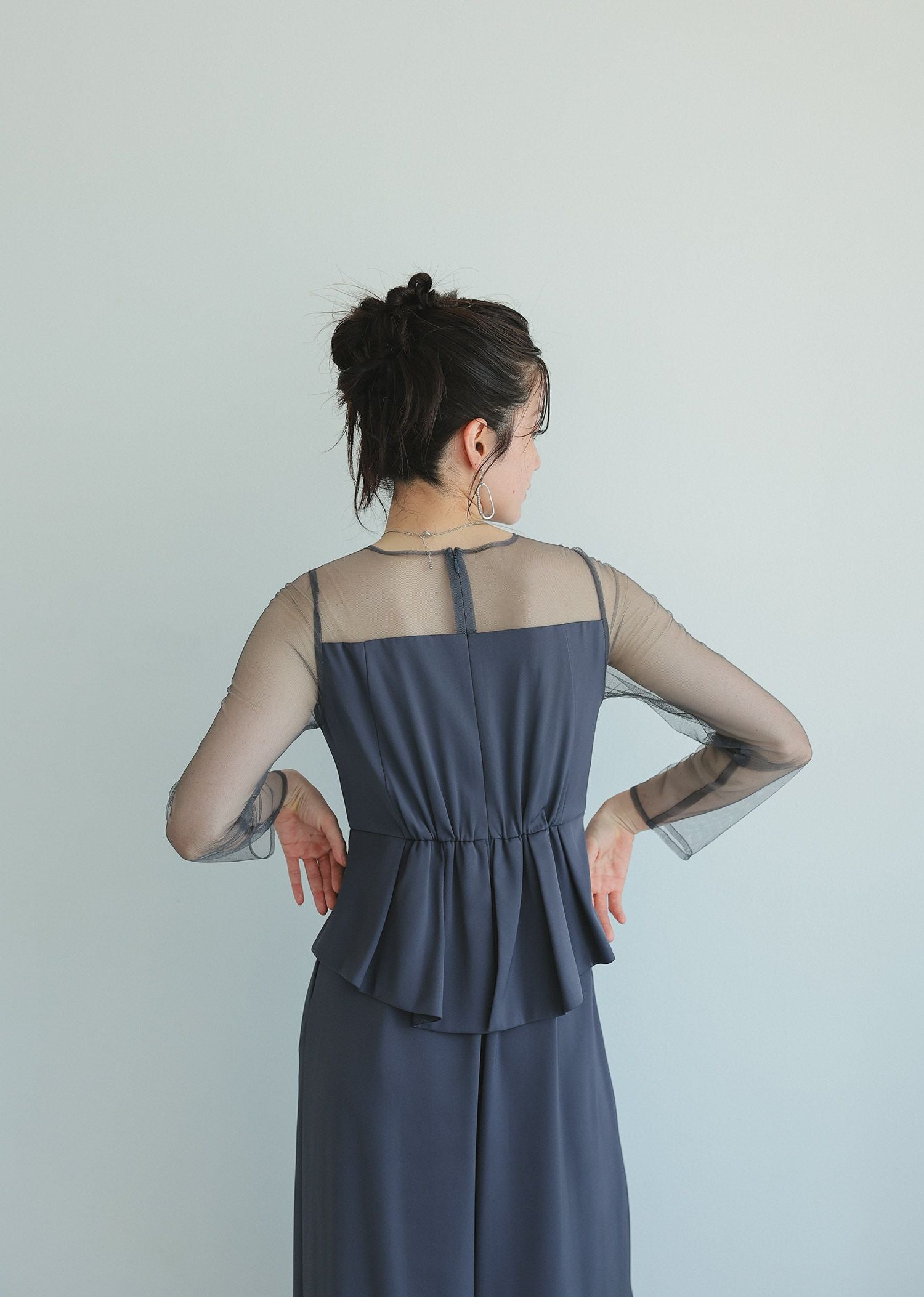 ラップドペプラムパンツドレス|DorryDoll