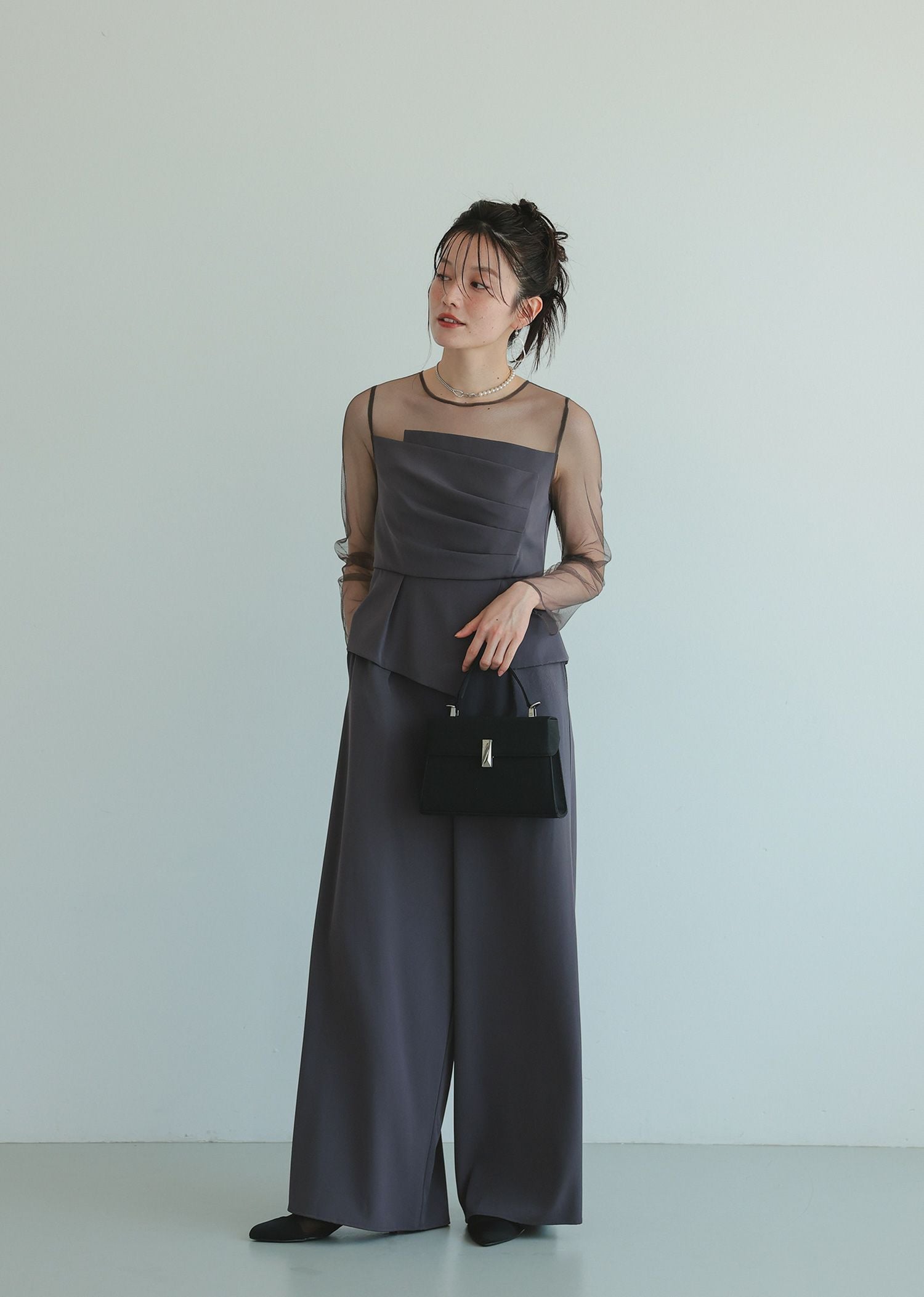 ラップドペプラムパンツドレス|DorryDoll