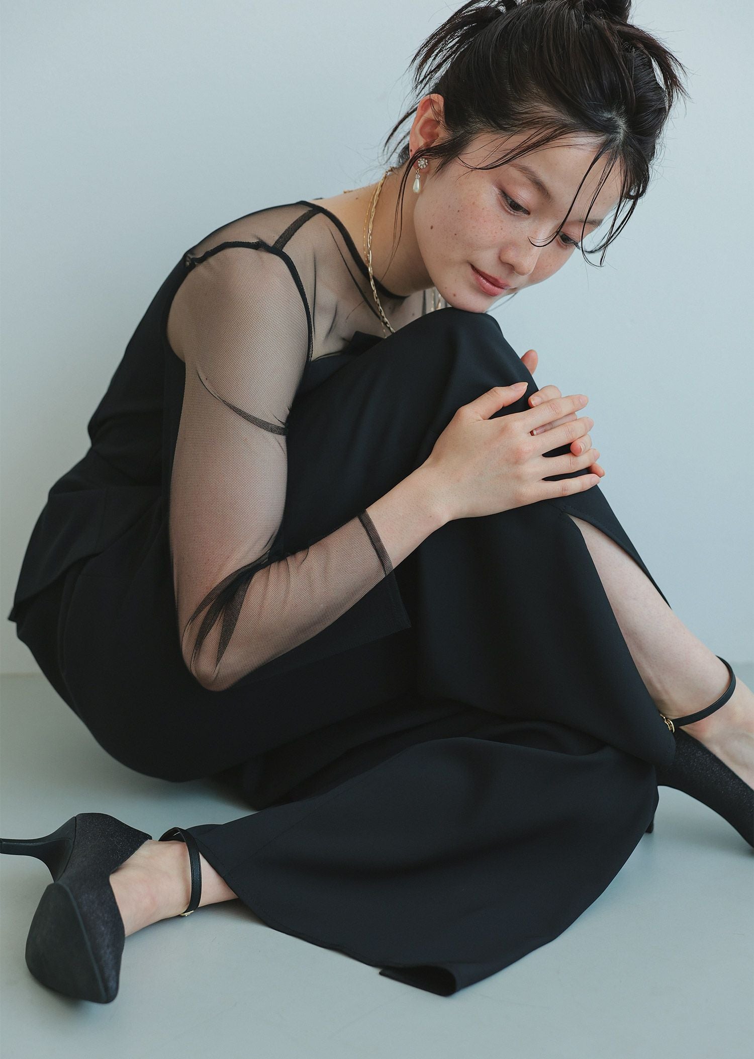 ラップドペプラムパンツドレス|DorryDoll