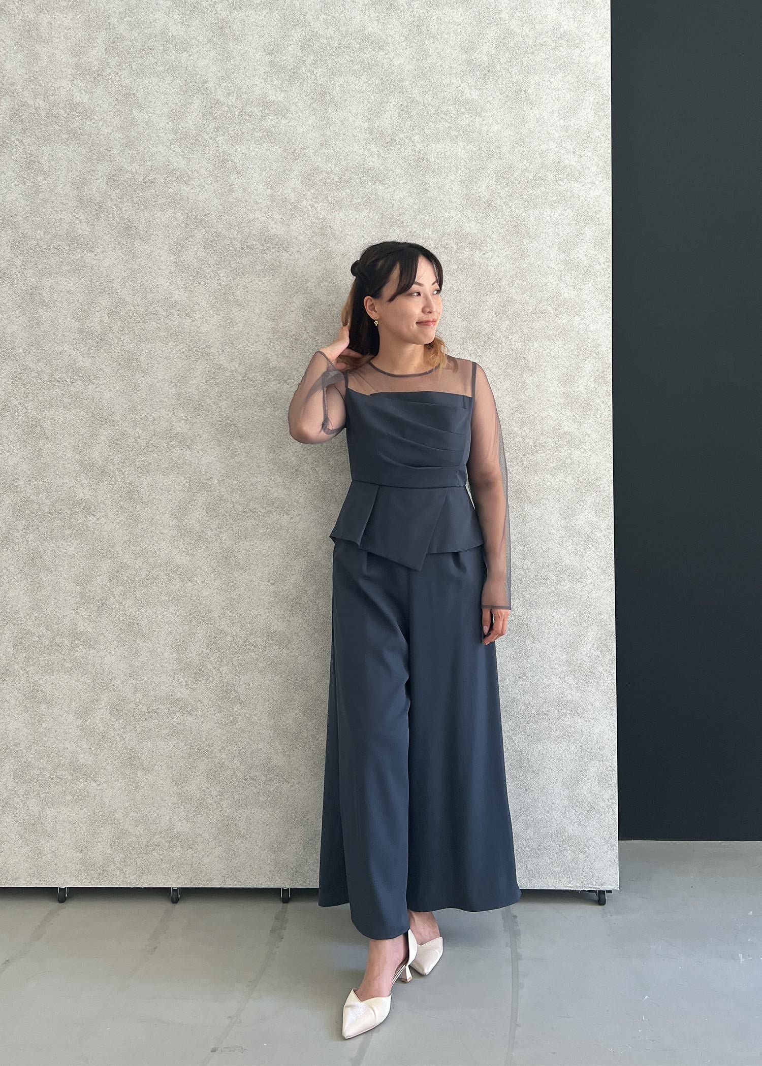 ラップドペプラムパンツドレス|DorryDoll