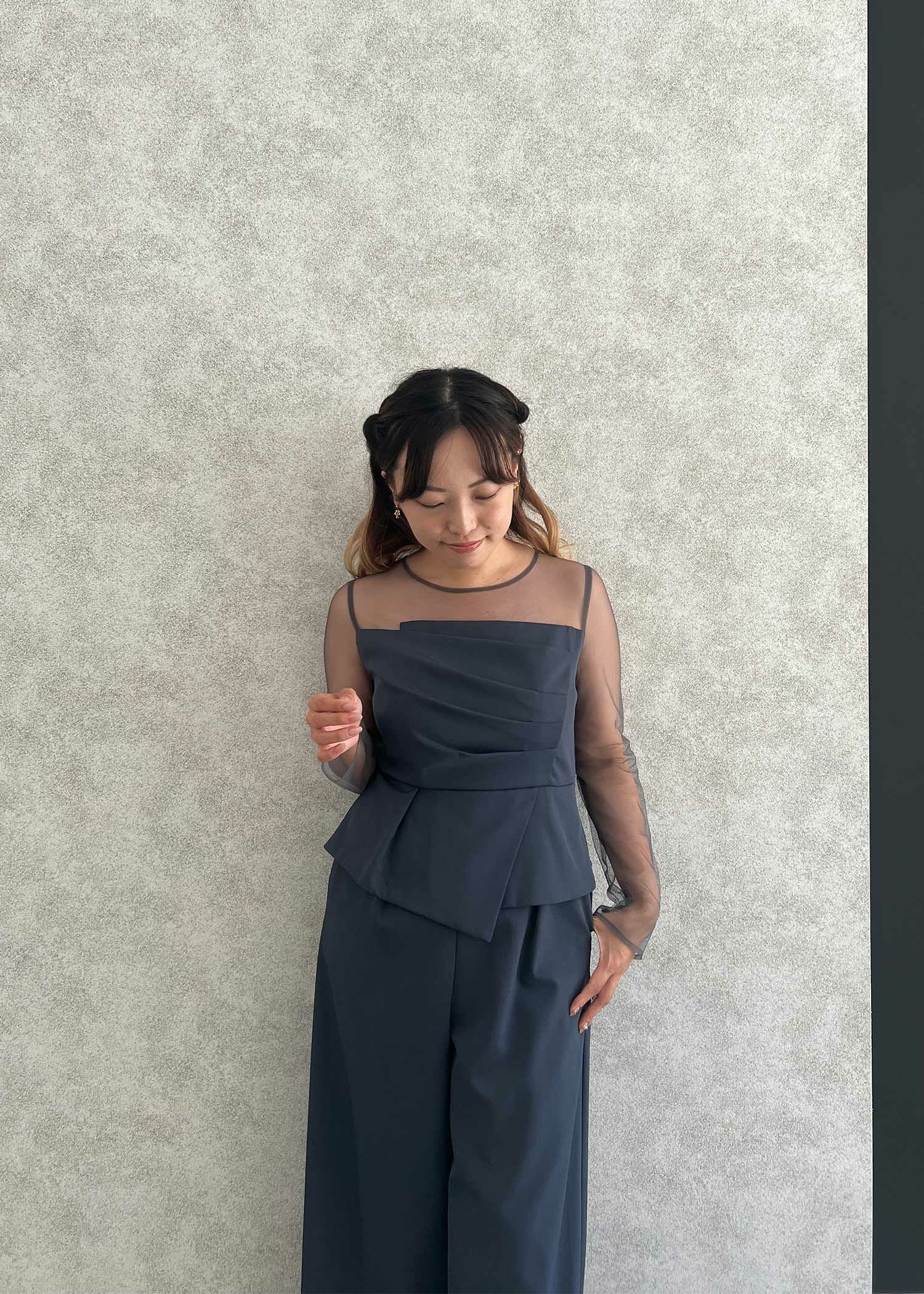 ラップドペプラムパンツドレス|DorryDoll