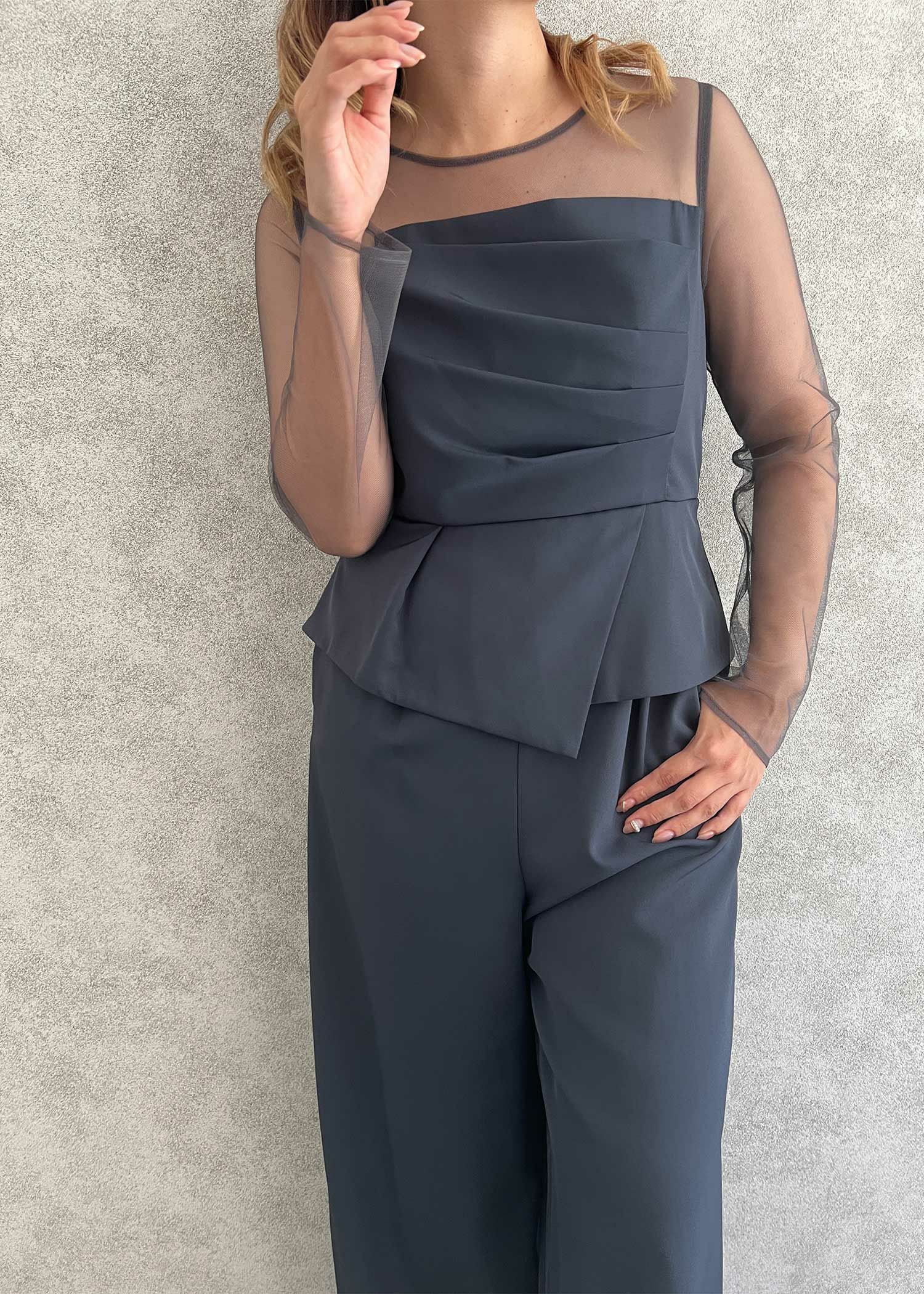 ラップドペプラムパンツドレス|DorryDoll