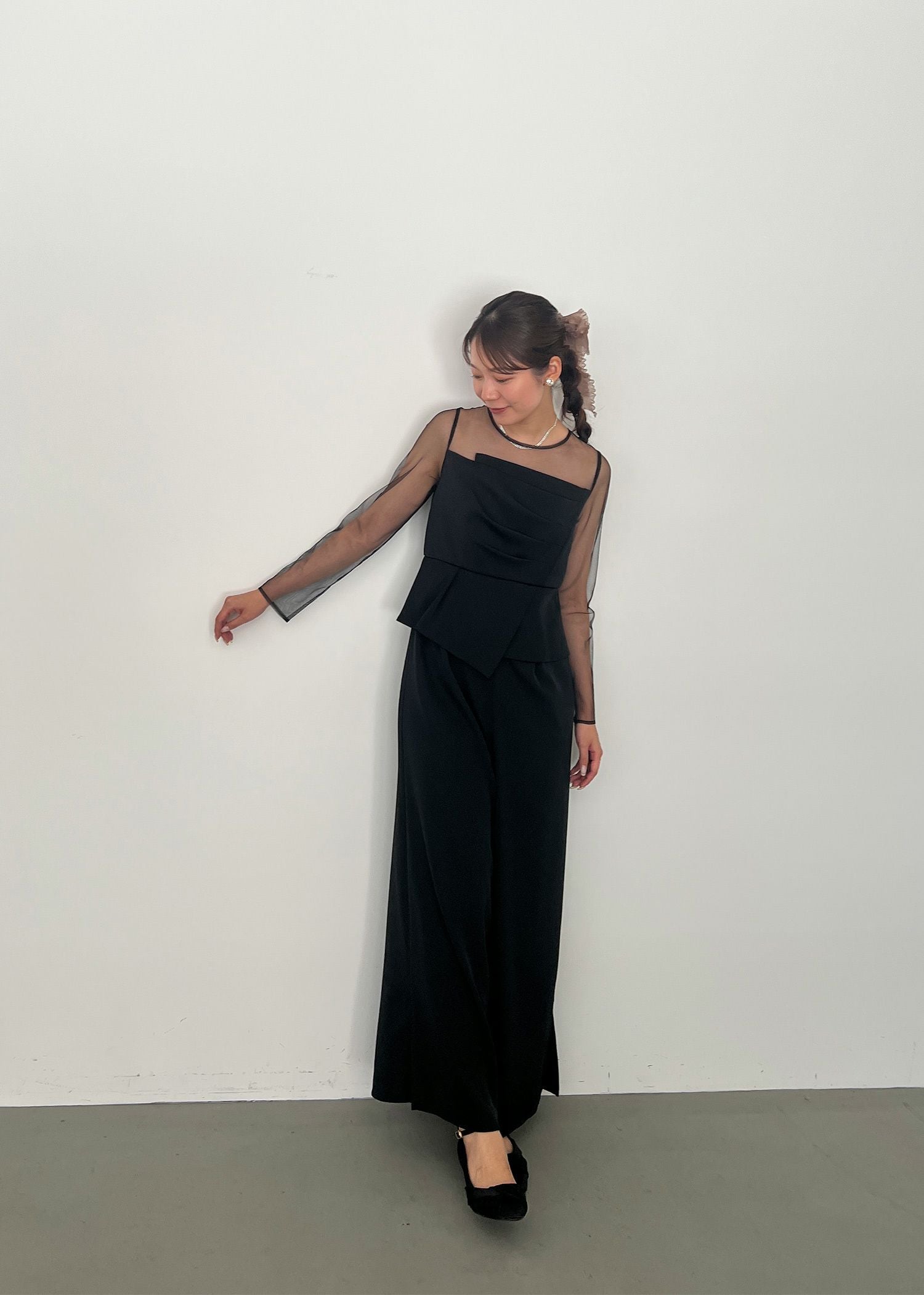 ラップドペプラムパンツドレス|DorryDoll