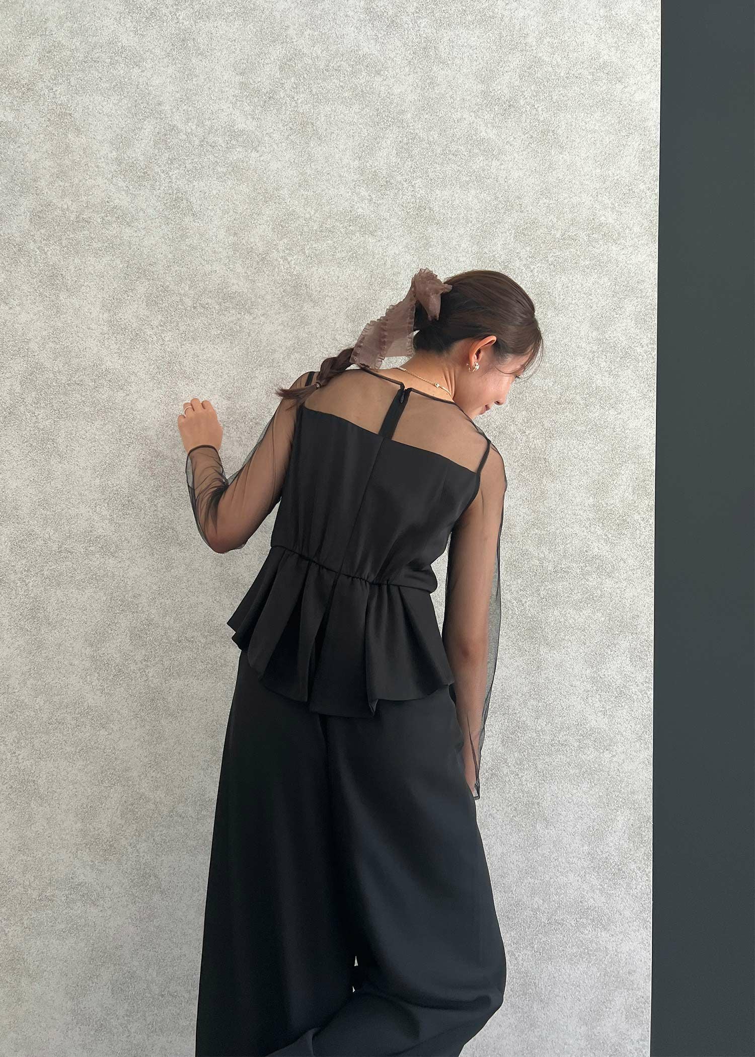 ラップドペプラムパンツドレス|DorryDoll