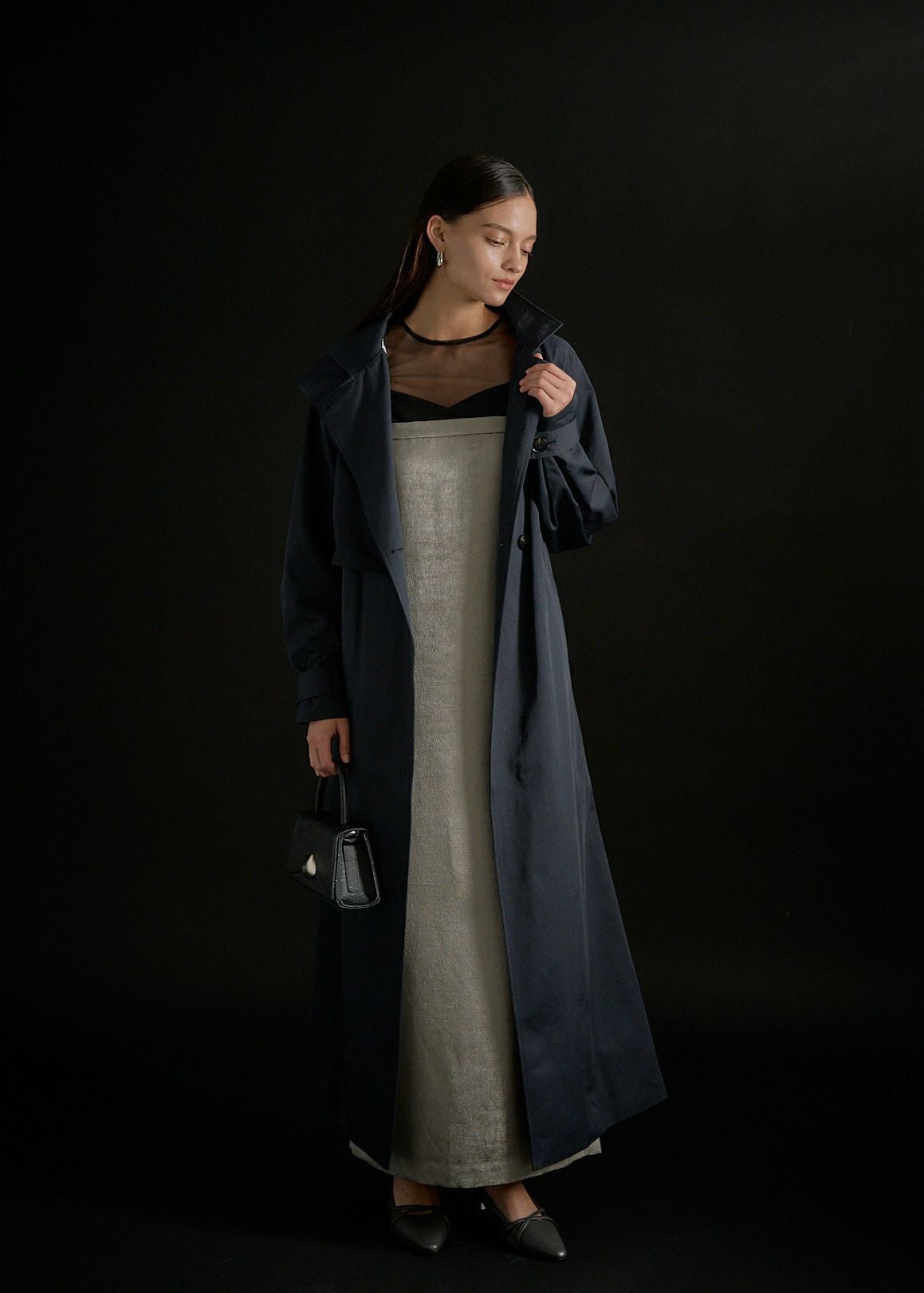 Over lap trench coatのドレス|Dorry Doll / LE'RURE