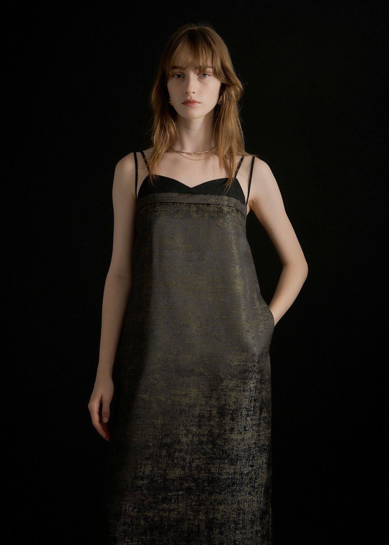 Layered look jacquard dressのドレス|Dorry Doll / LE'RURE