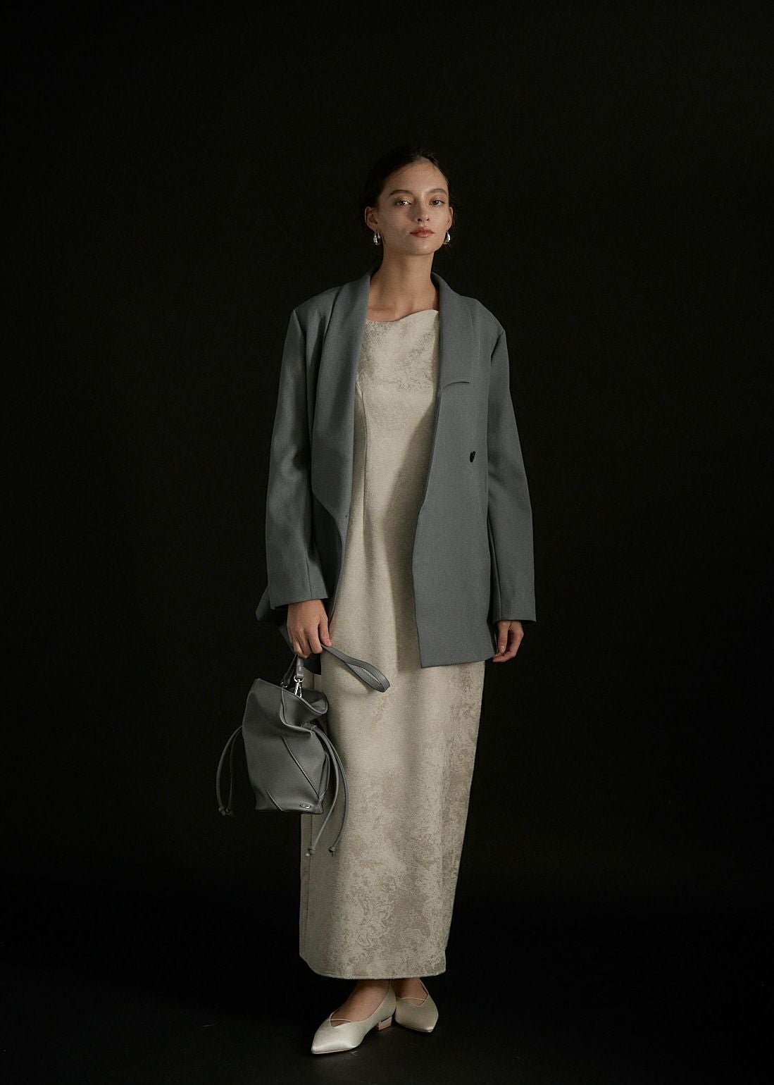 Shoulder ribbon jacquard dressのドレス|Dorry Doll / LE'RURE