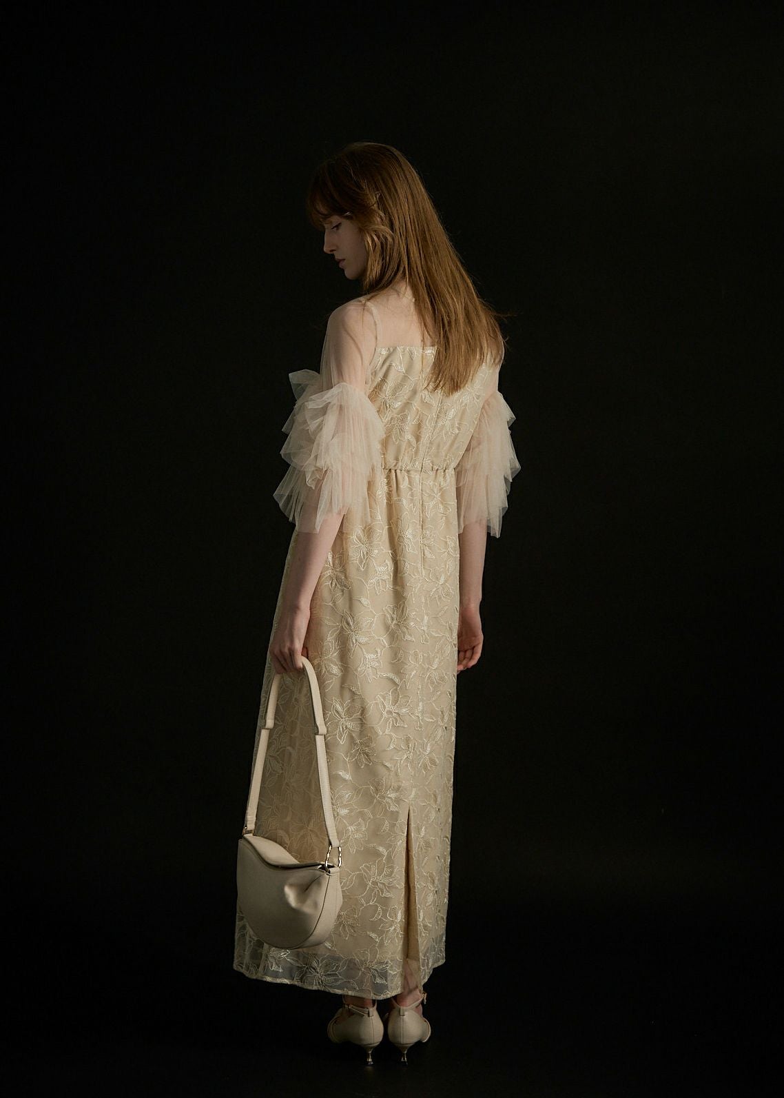 Pearl motif embroidery dressのドレス|Dorry Doll / LE'RURE