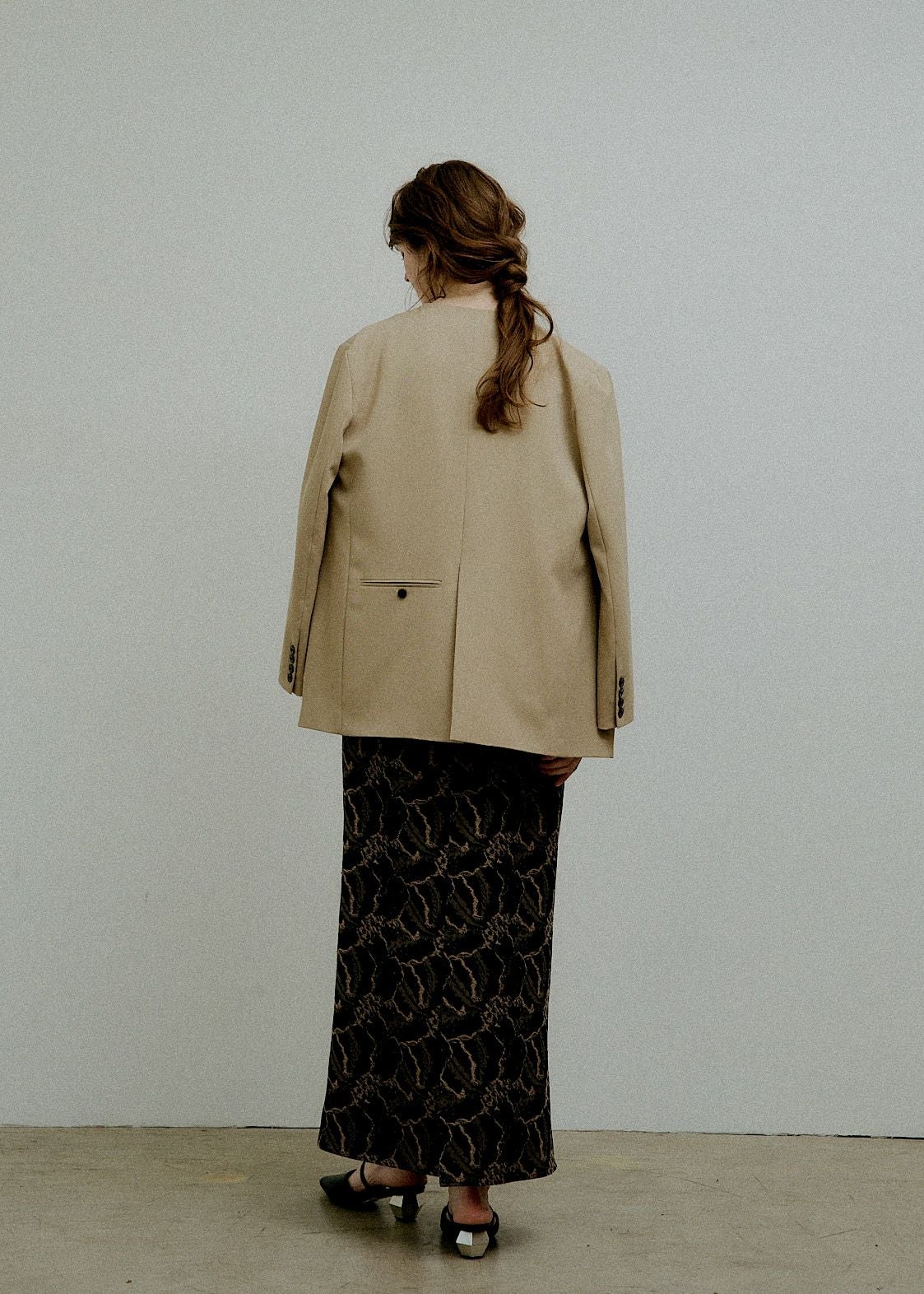 Wide pocket nocollar jacketのドレス|Dorry Doll / LE'RURE