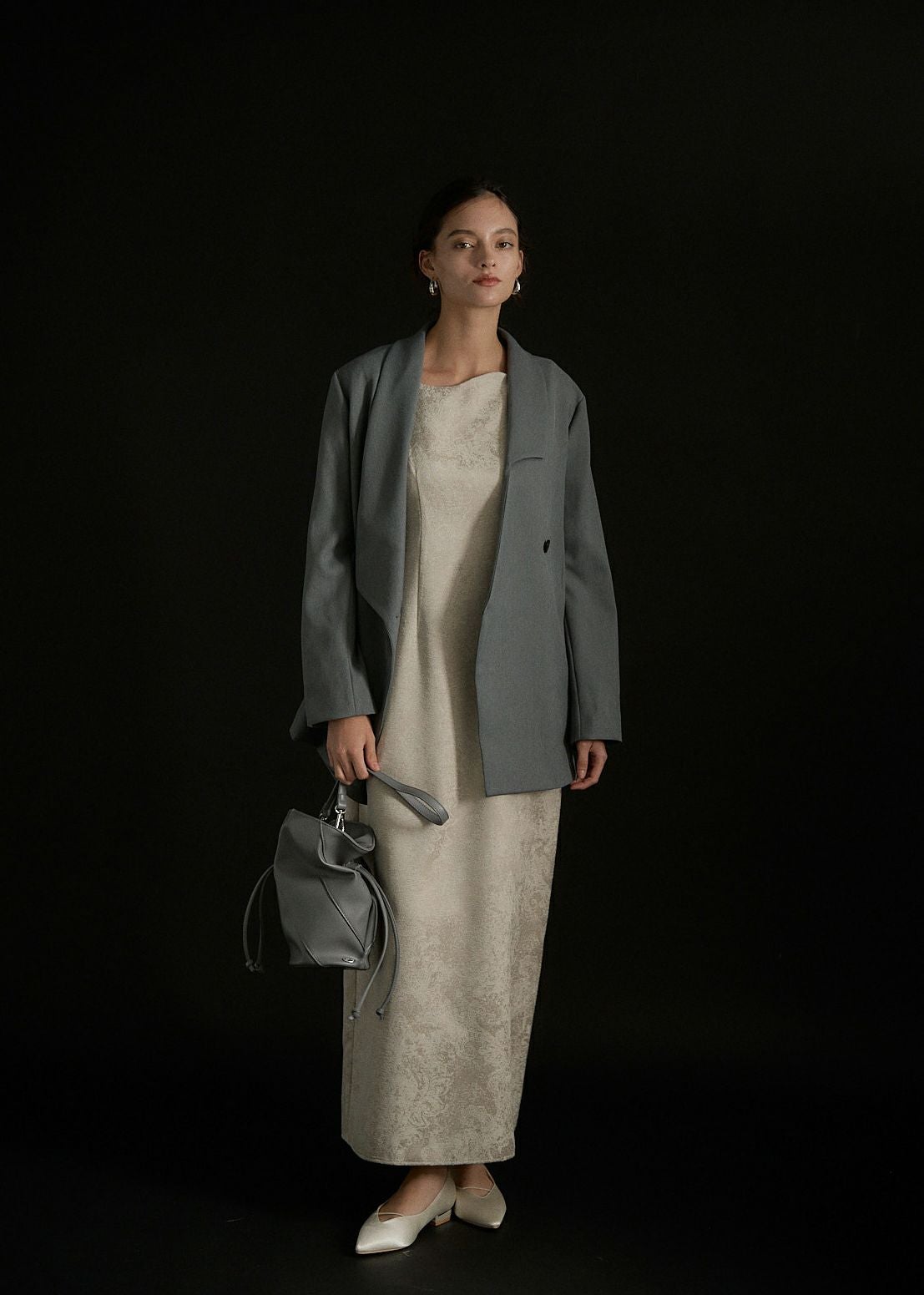 Irregular collar design jacketのドレス|Dorry Doll / LE'RURE