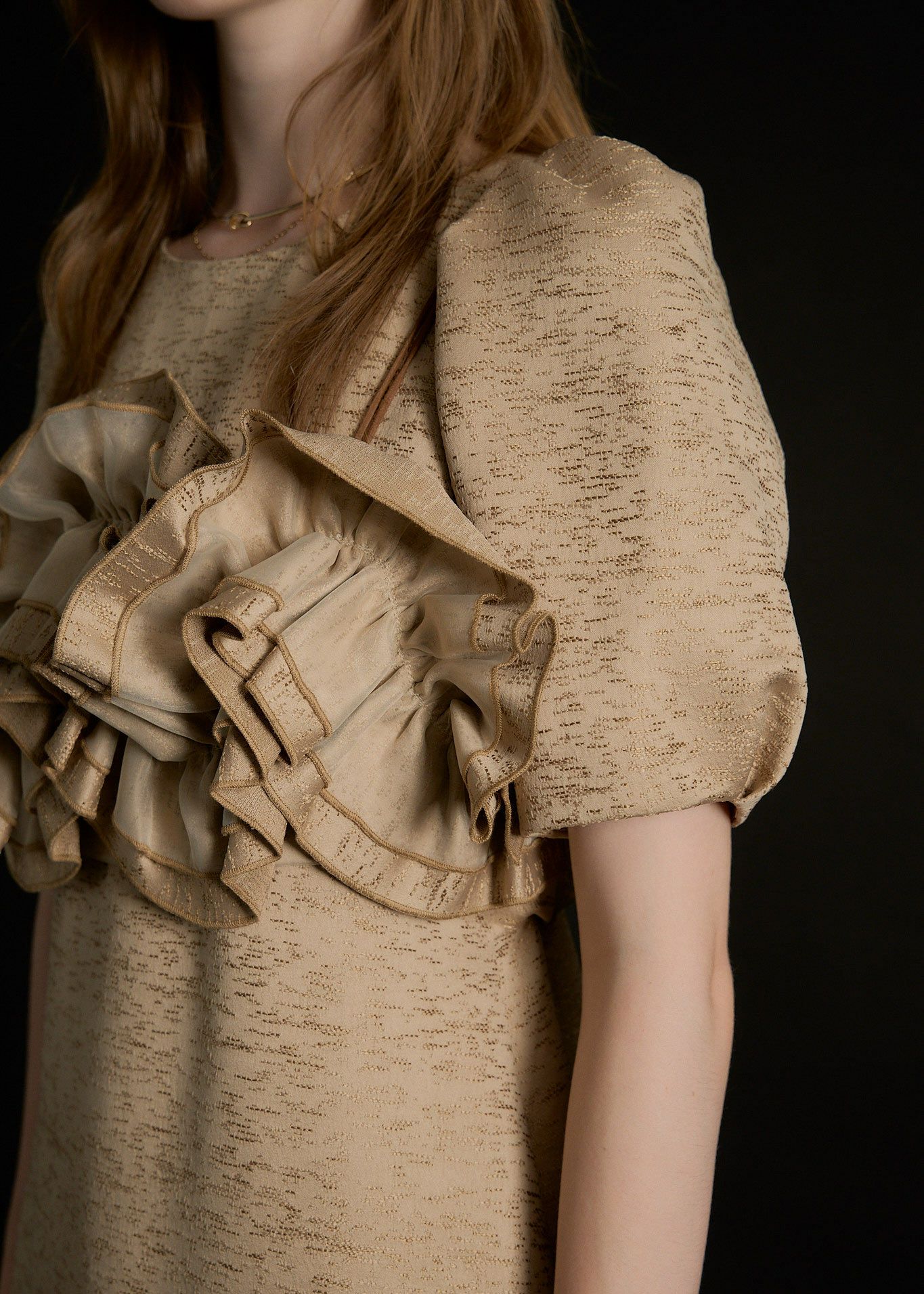 Wavy frill bustier jacquard dressのドレス|Dorry Doll / LE'RURE