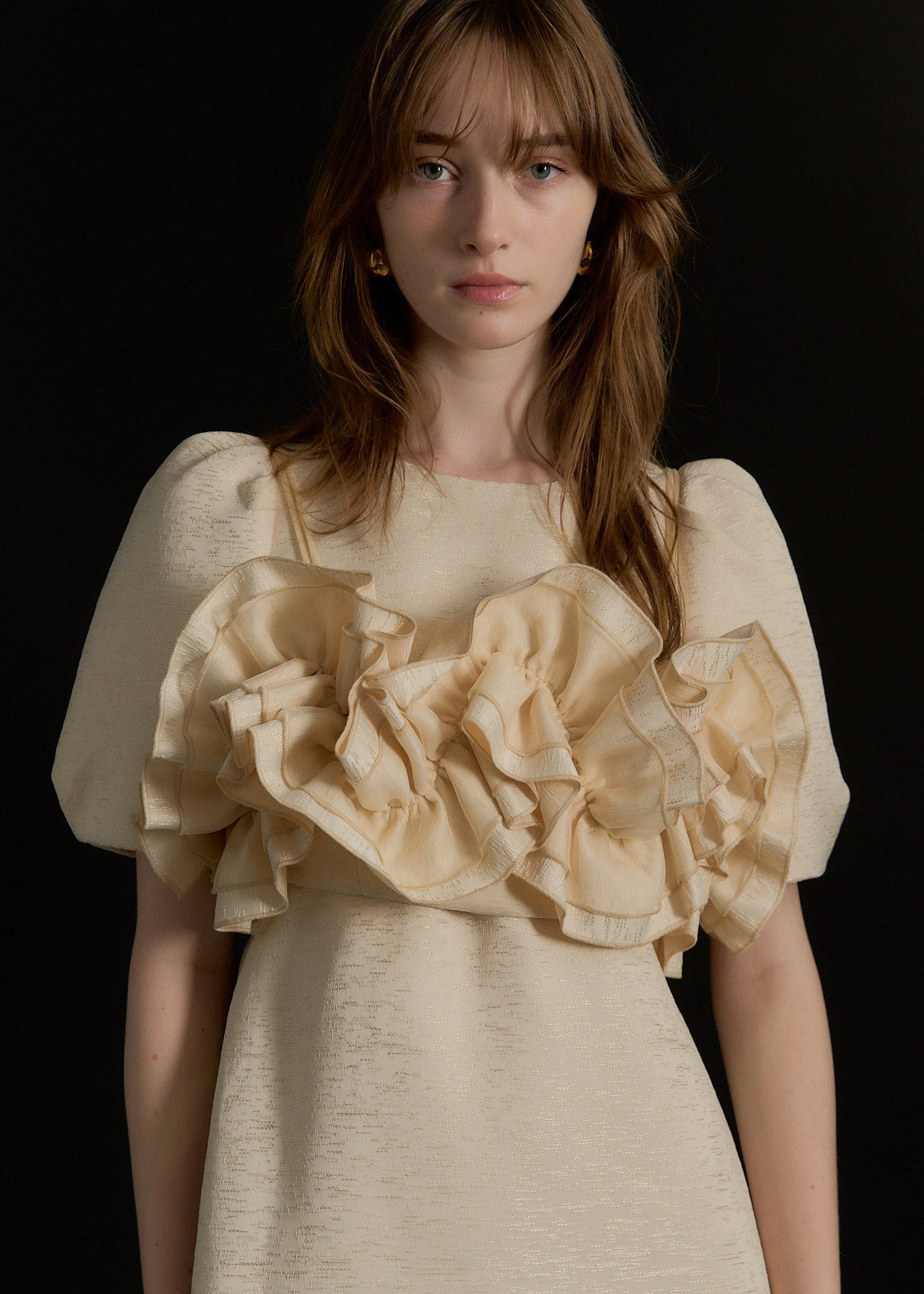Wavy frill bustier jacquard dressのドレス|Dorry Doll / LE'RURE