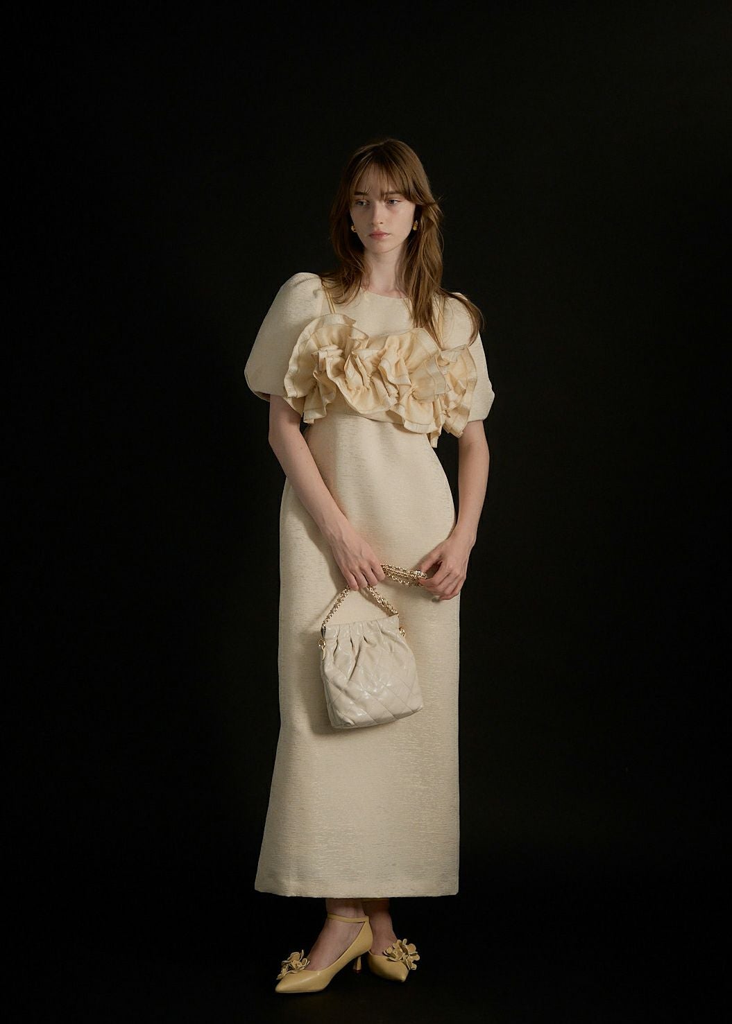 Wavy frill bustier jacquard dressのドレス|Dorry Doll / LE'RURE