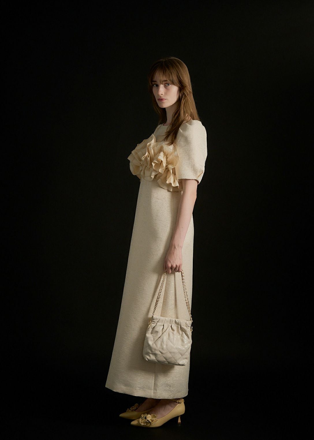 Wavy frill bustier jacquard dressのドレス|Dorry Doll / LE'RURE