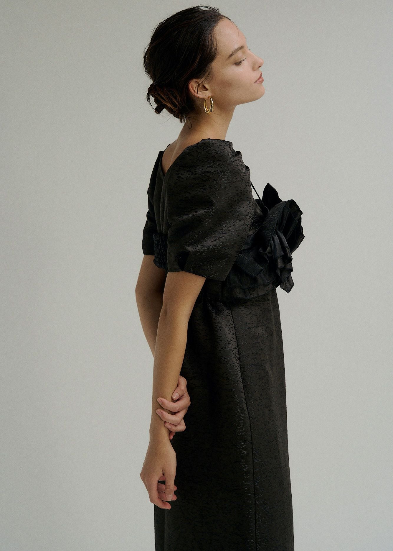 Wavy frill bustier jacquard dressのドレス|Dorry Doll / LE'RURE