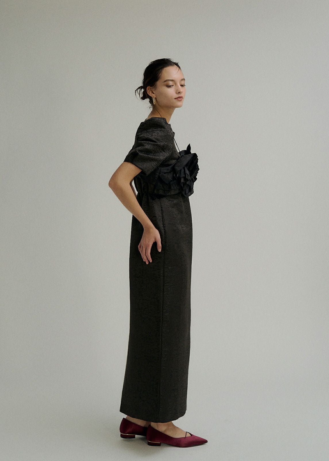 Wavy frill bustier jacquard dressのドレス|Dorry Doll / LE'RURE