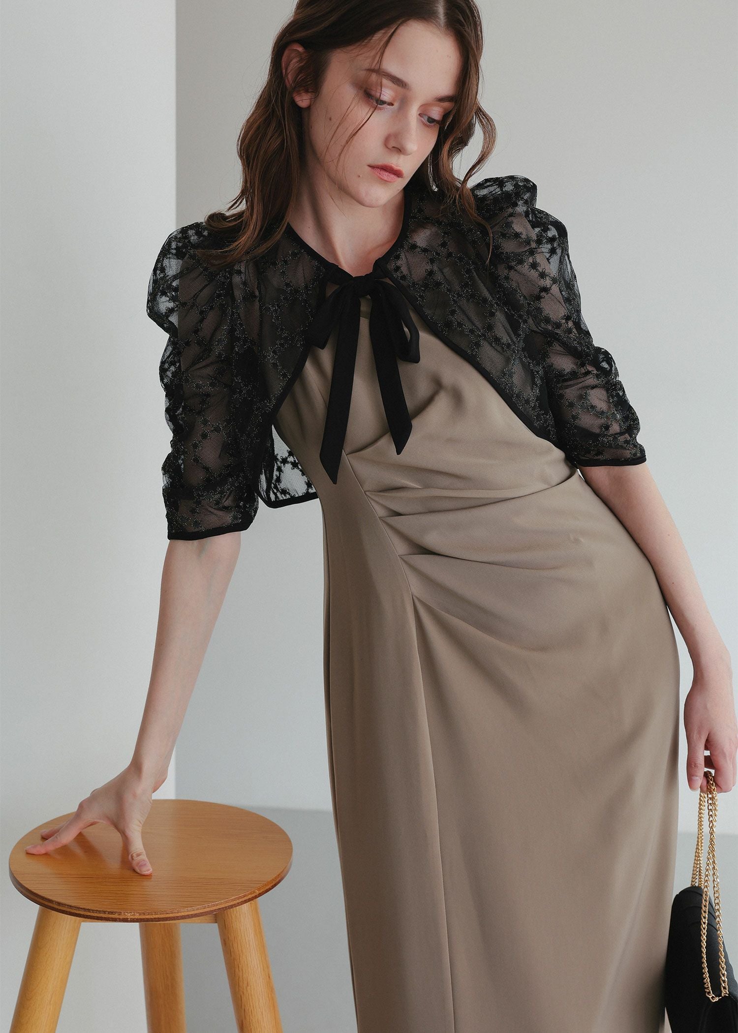 レースボレロ×ドレープドレス｜DorryDoll