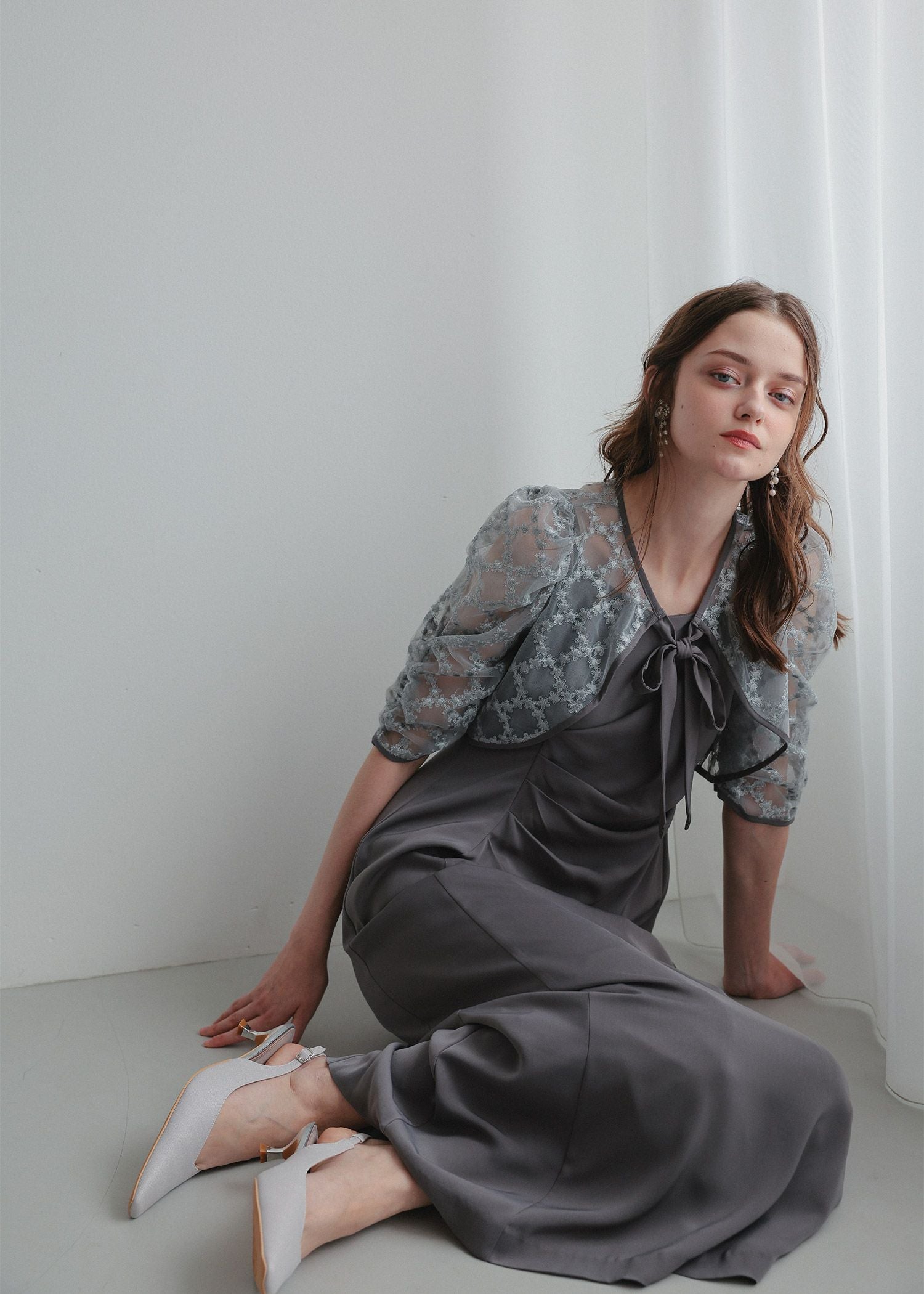 レースボレロ×ドレープドレス｜DorryDoll