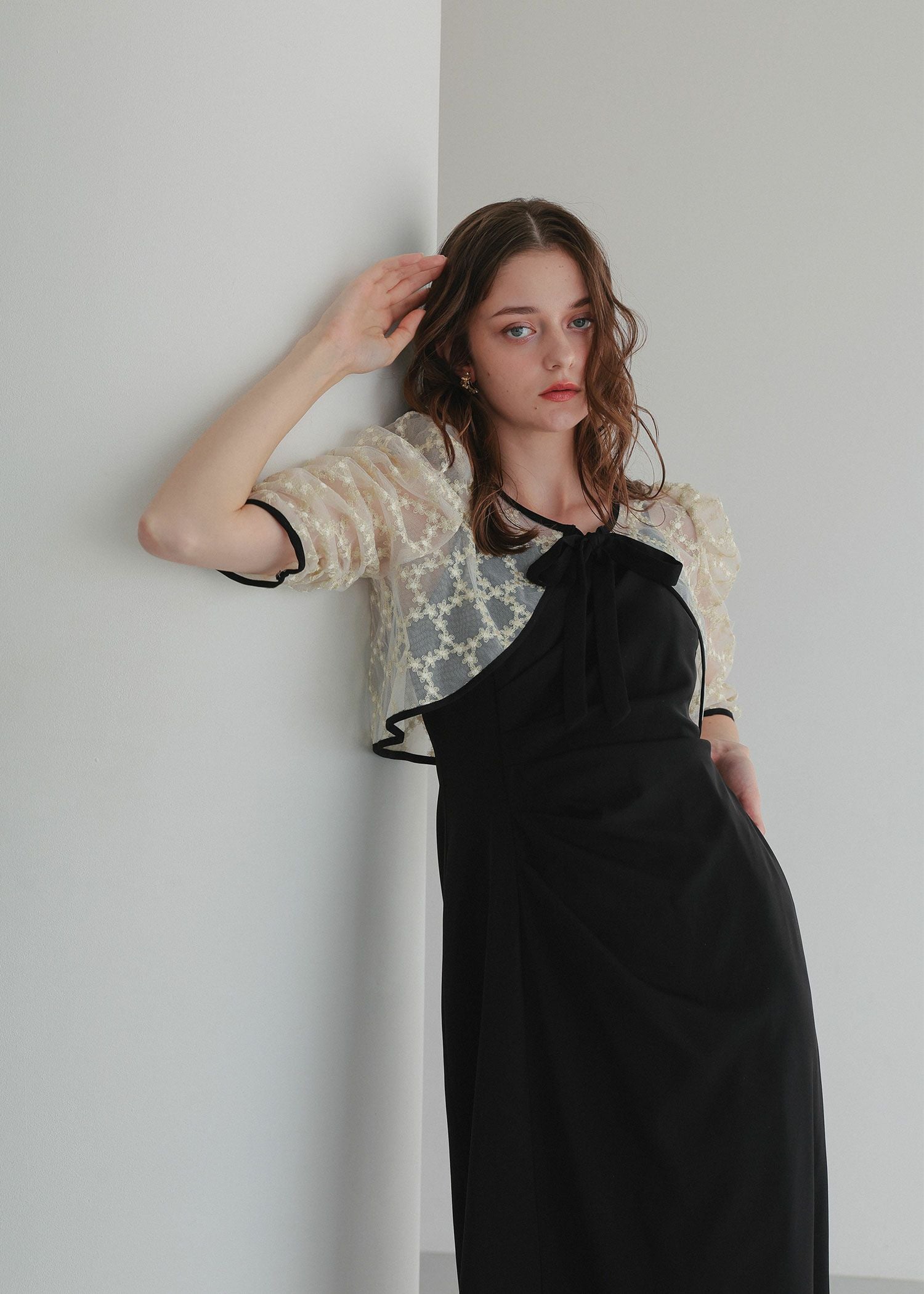 レースボレロ×ドレープドレス｜DorryDoll