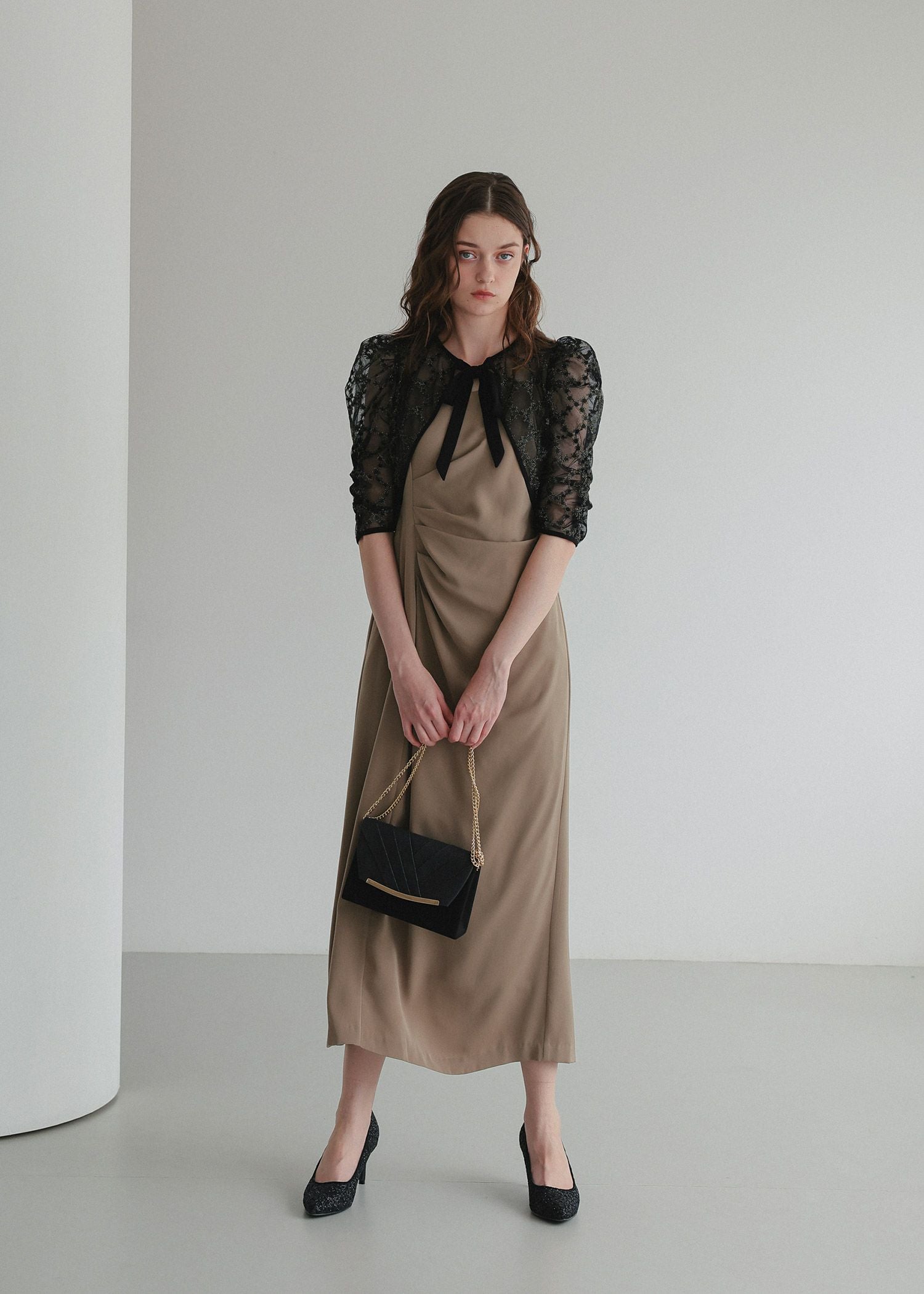 レースボレロ×ドレープドレス｜DorryDoll