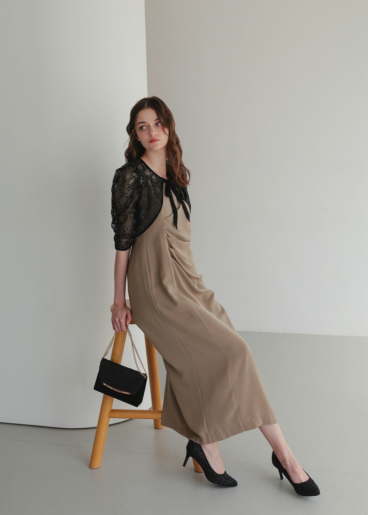 レースボレロ×ドレープドレス｜DorryDoll