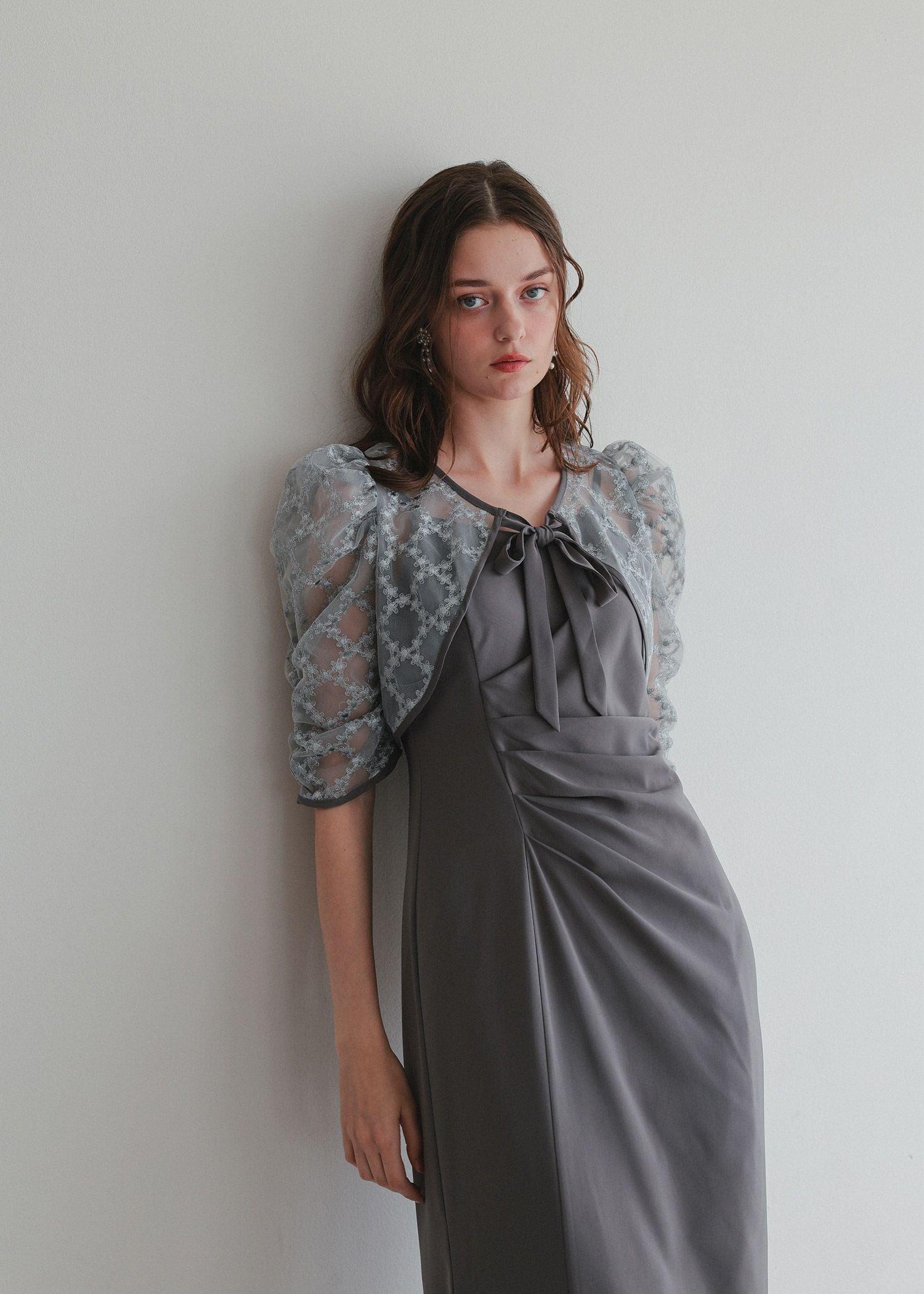 レースボレロ×ドレープドレス｜DorryDoll