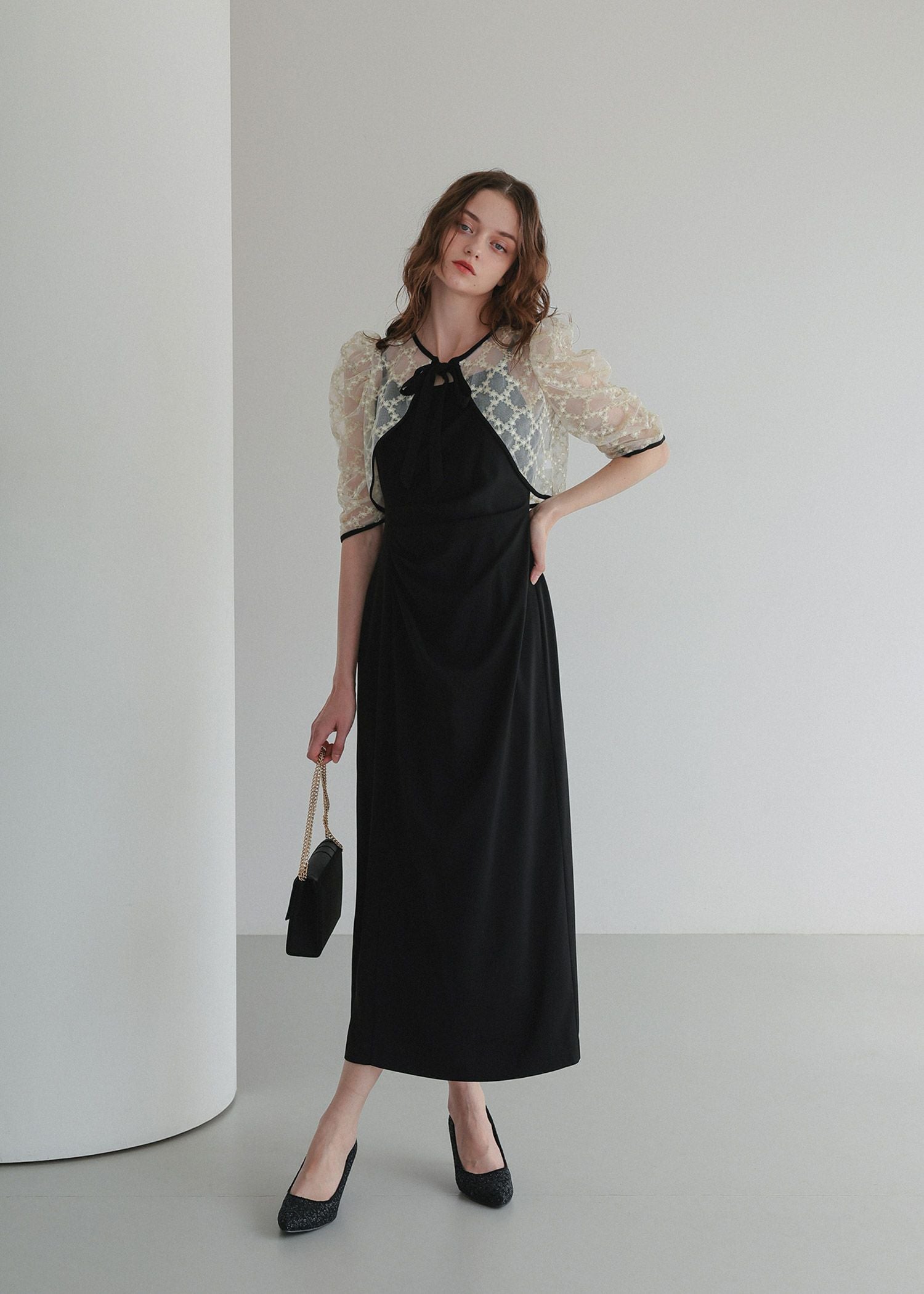 レースボレロ×ドレープドレス｜DorryDoll