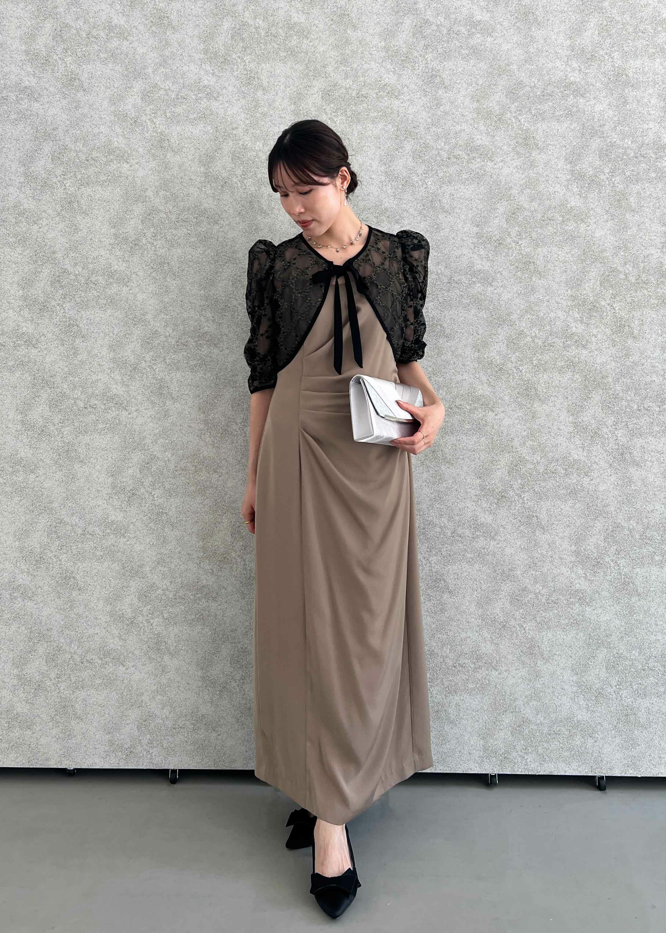 レースボレロ×ドレープドレス｜DorryDoll