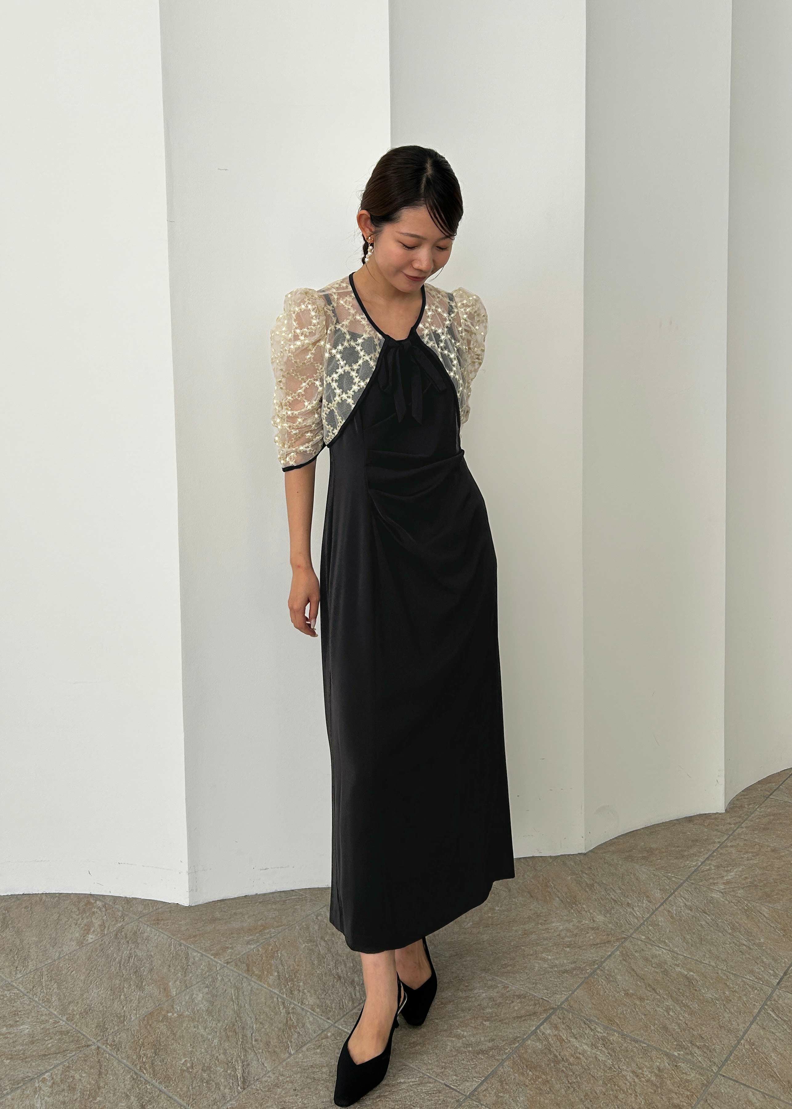 レースボレロ×ドレープドレス｜DorryDoll