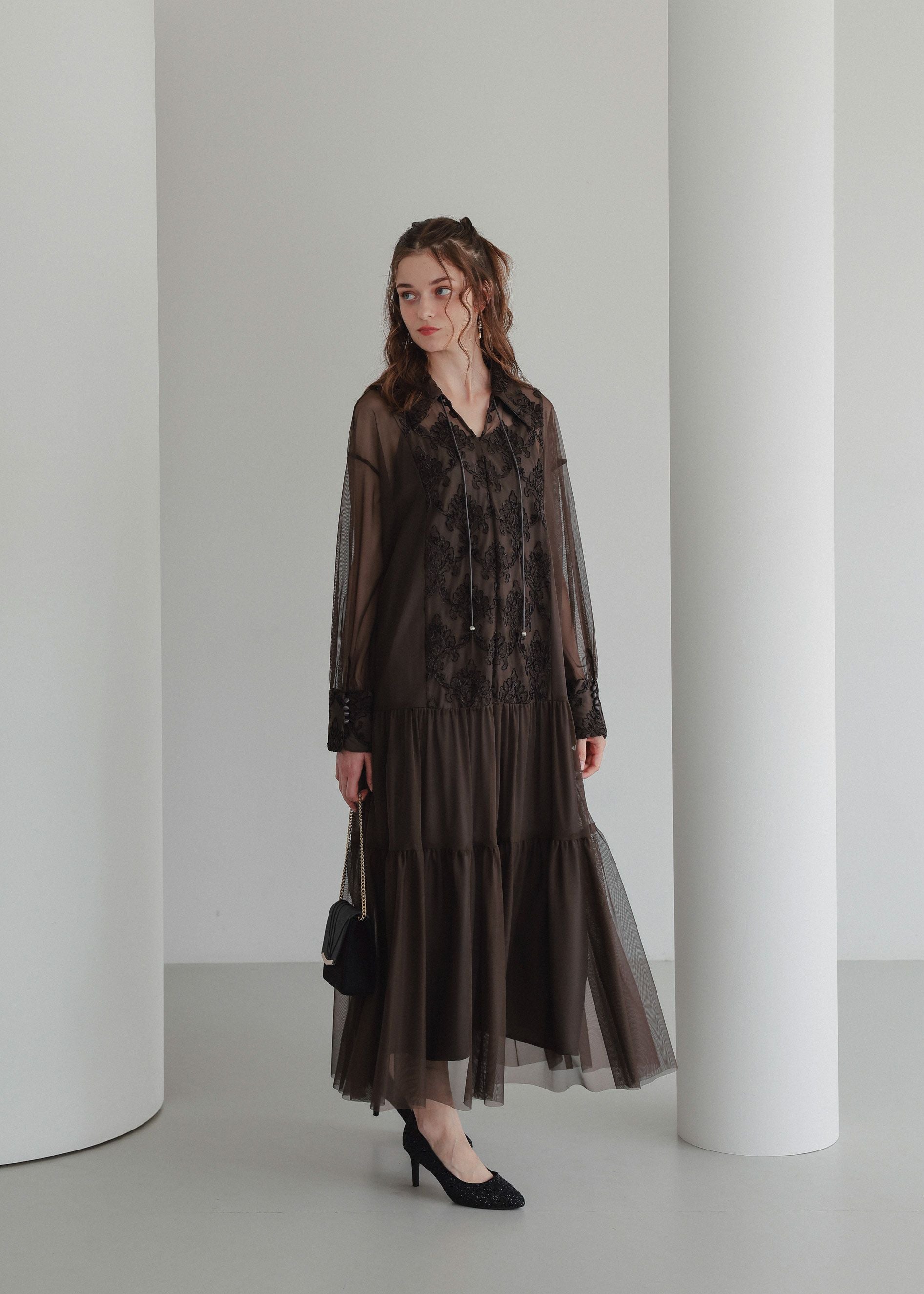 Dorry Doll デザインカラーモールレースドレス デザインカラーモールレースドレス｜DorryDoll