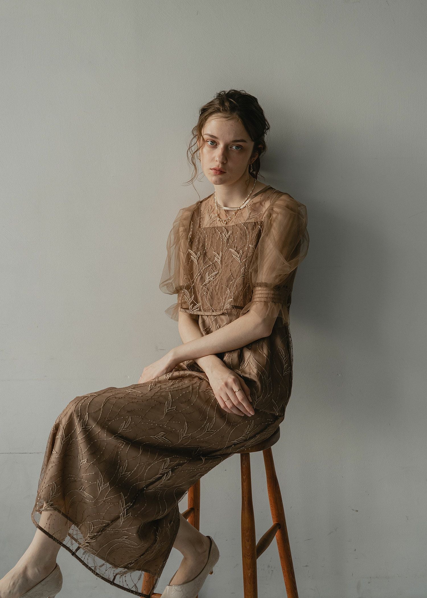 リーフレースセットドレス|DorryDoll