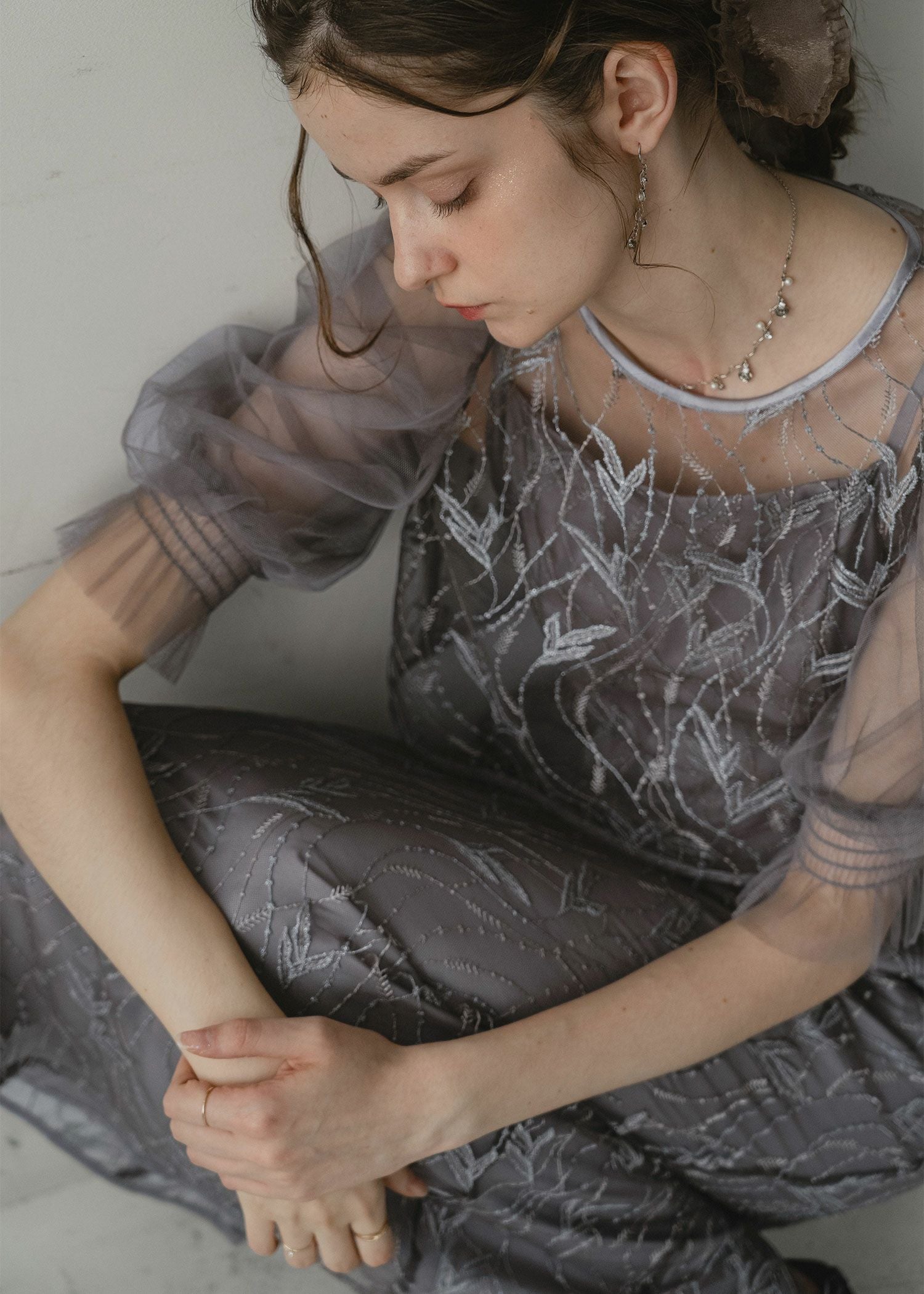 リーフレースセットドレス|DorryDoll