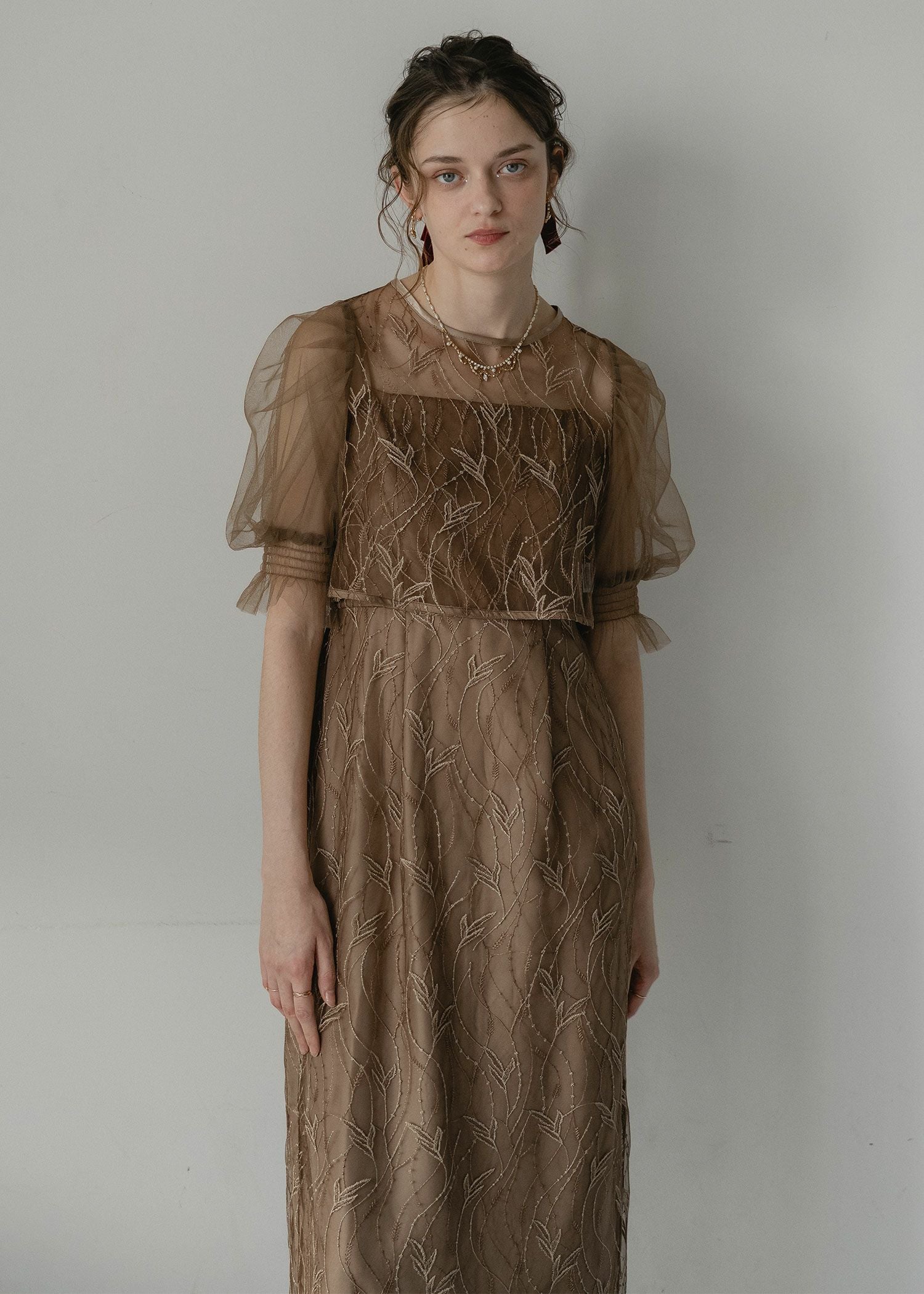 リーフレースセットドレス|DorryDoll