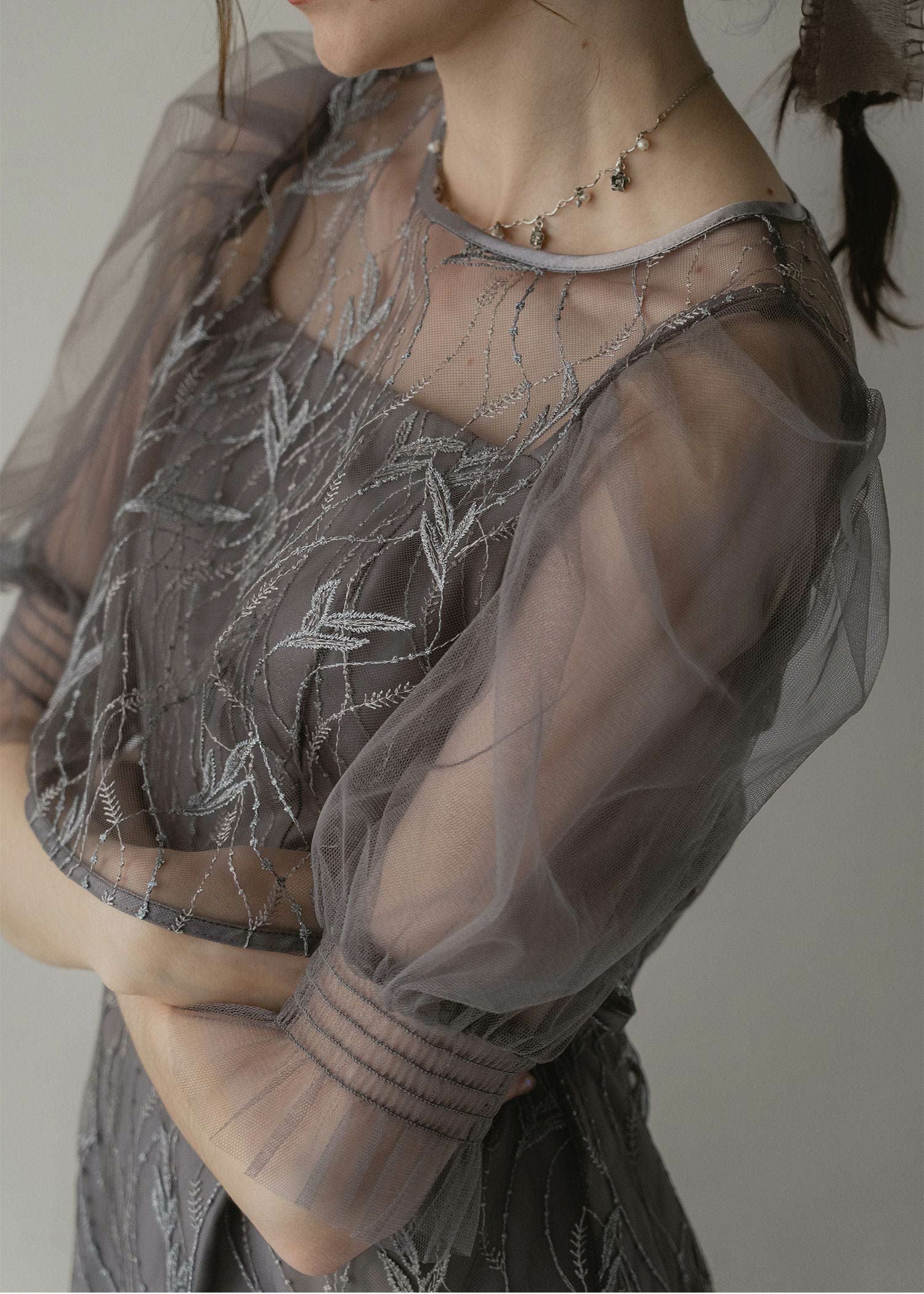 リーフレースセットドレス|DorryDoll