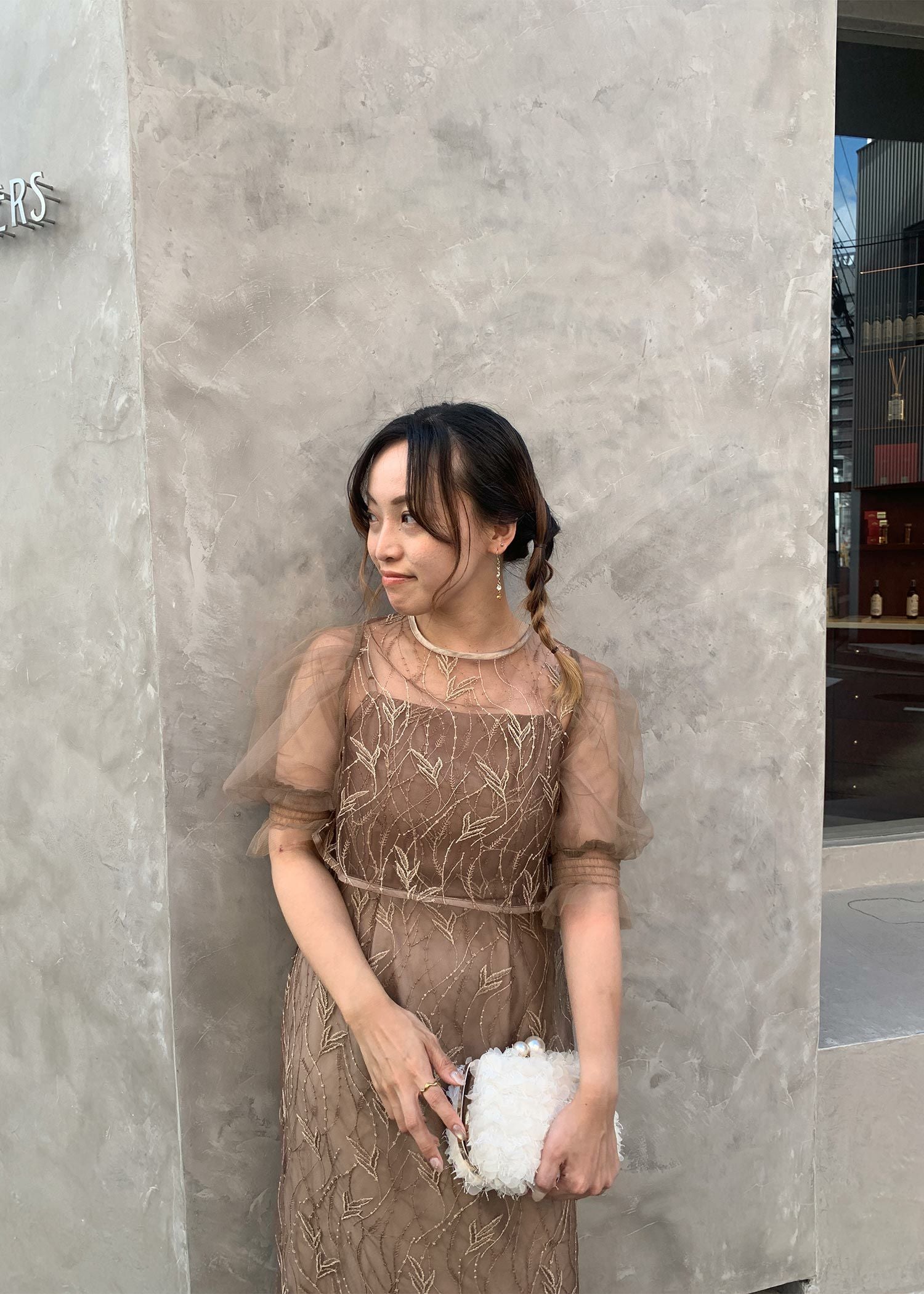 リーフレースセットドレス|DorryDoll