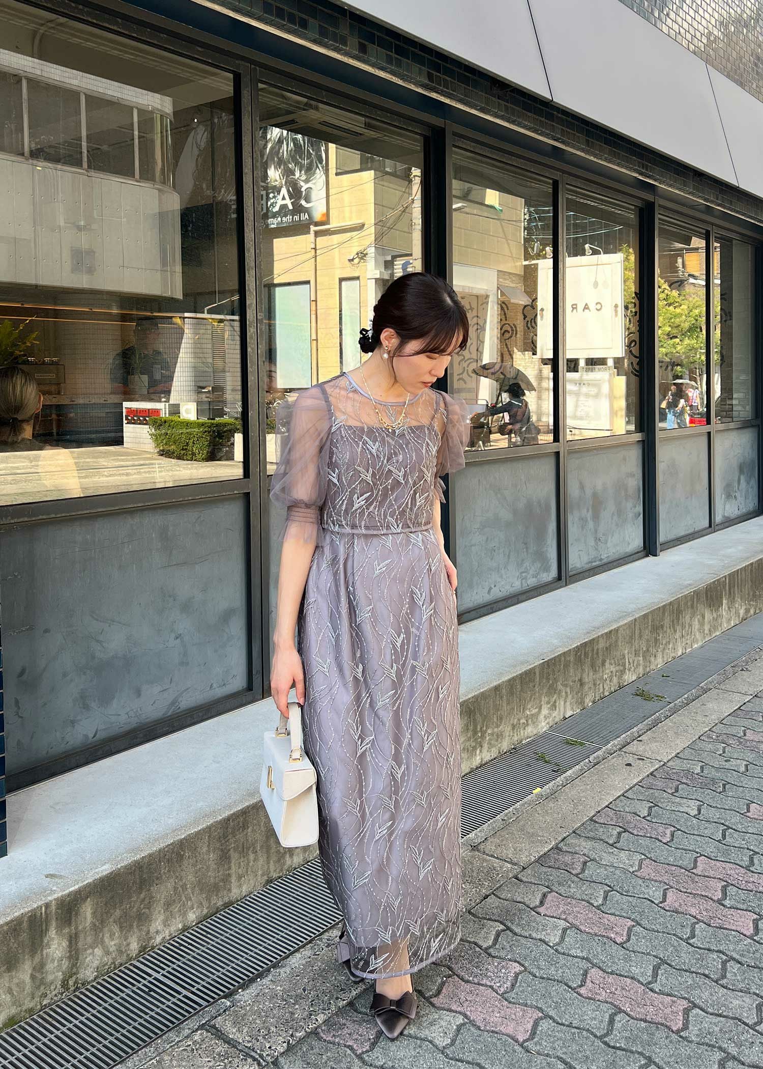 リーフレースセットドレス|DorryDoll