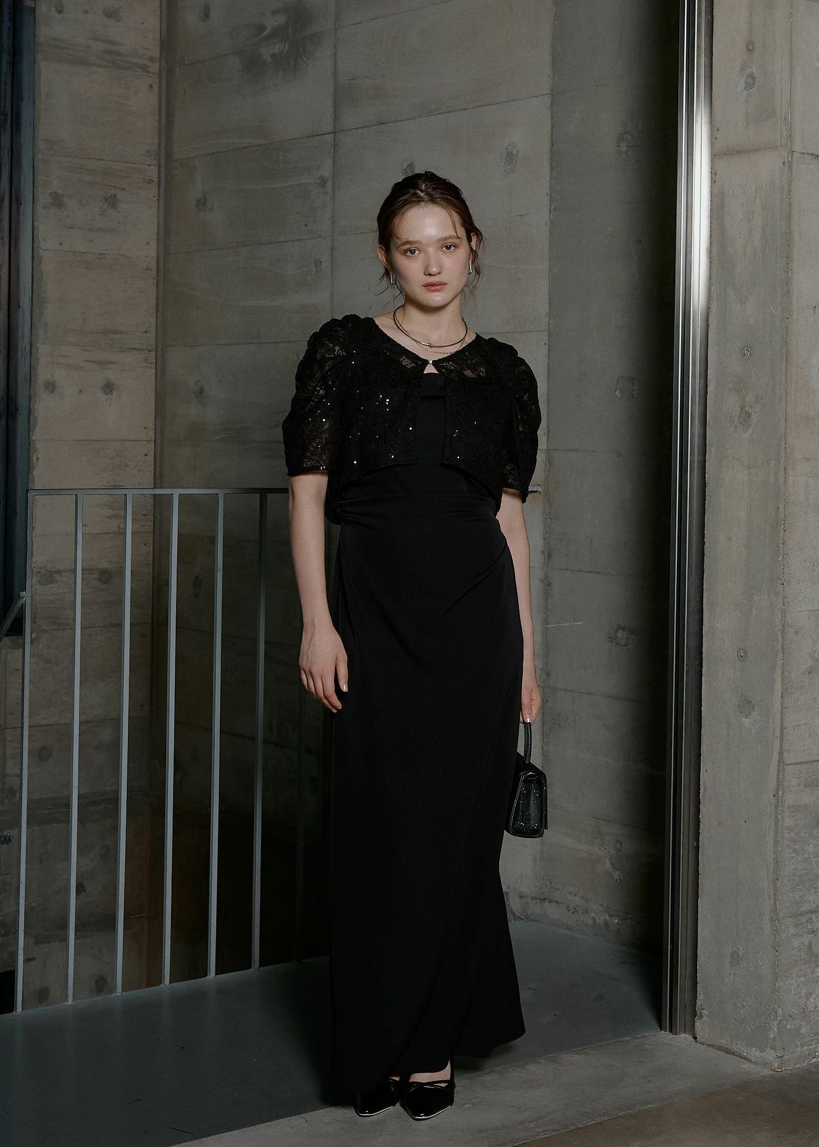 Lace bolero set drepe dressのドレス|Dorry Doll / LE'RURE