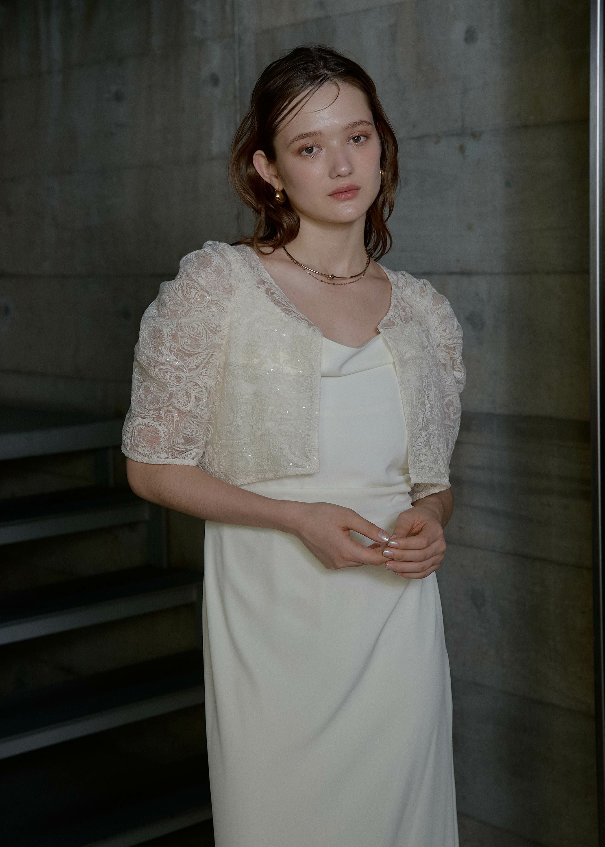 Lace bolero set drepe dressのドレス|Dorry Doll / LE'RURE