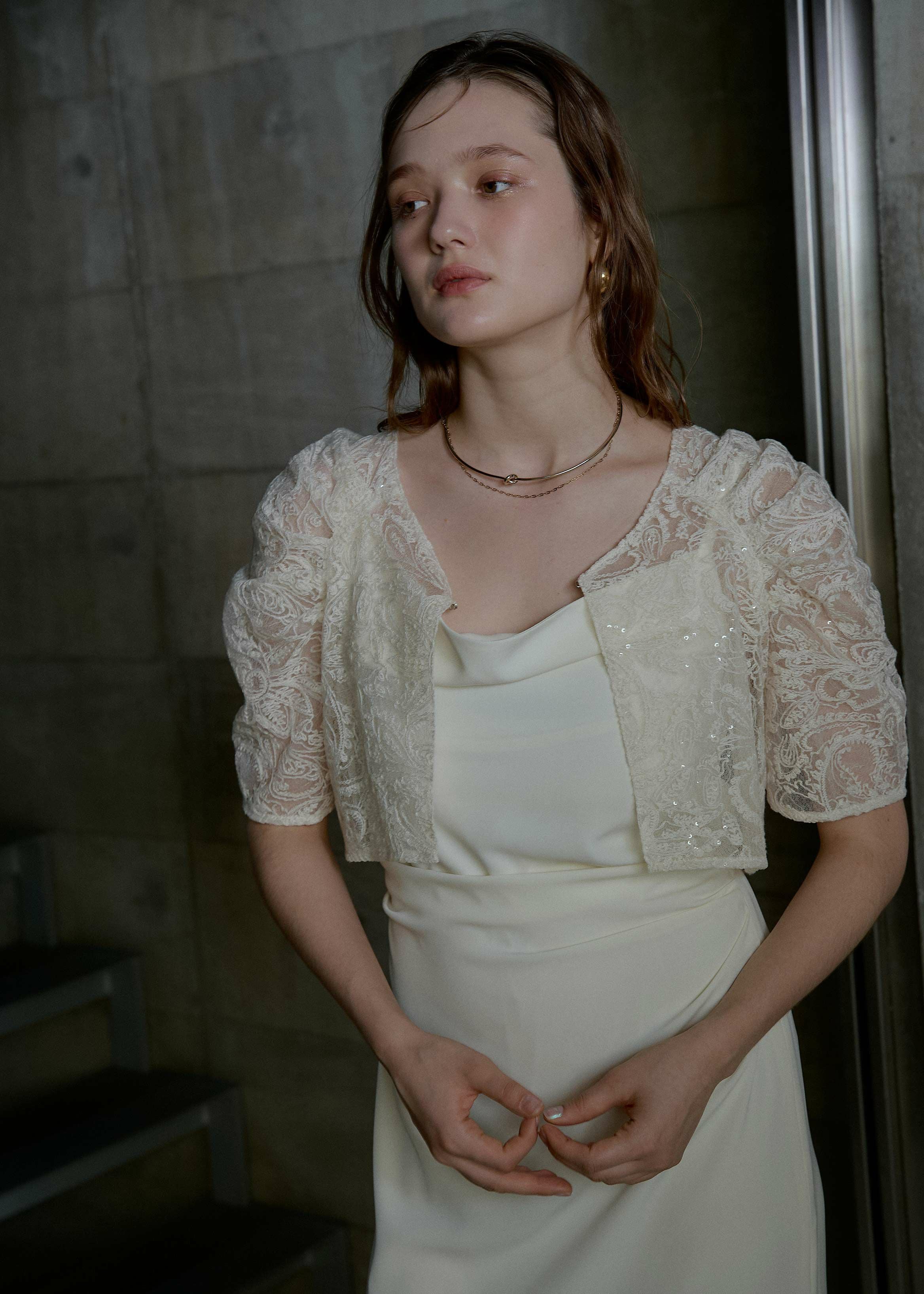 Lace bolero set drepe dressのドレス|Dorry Doll / LE'RURE