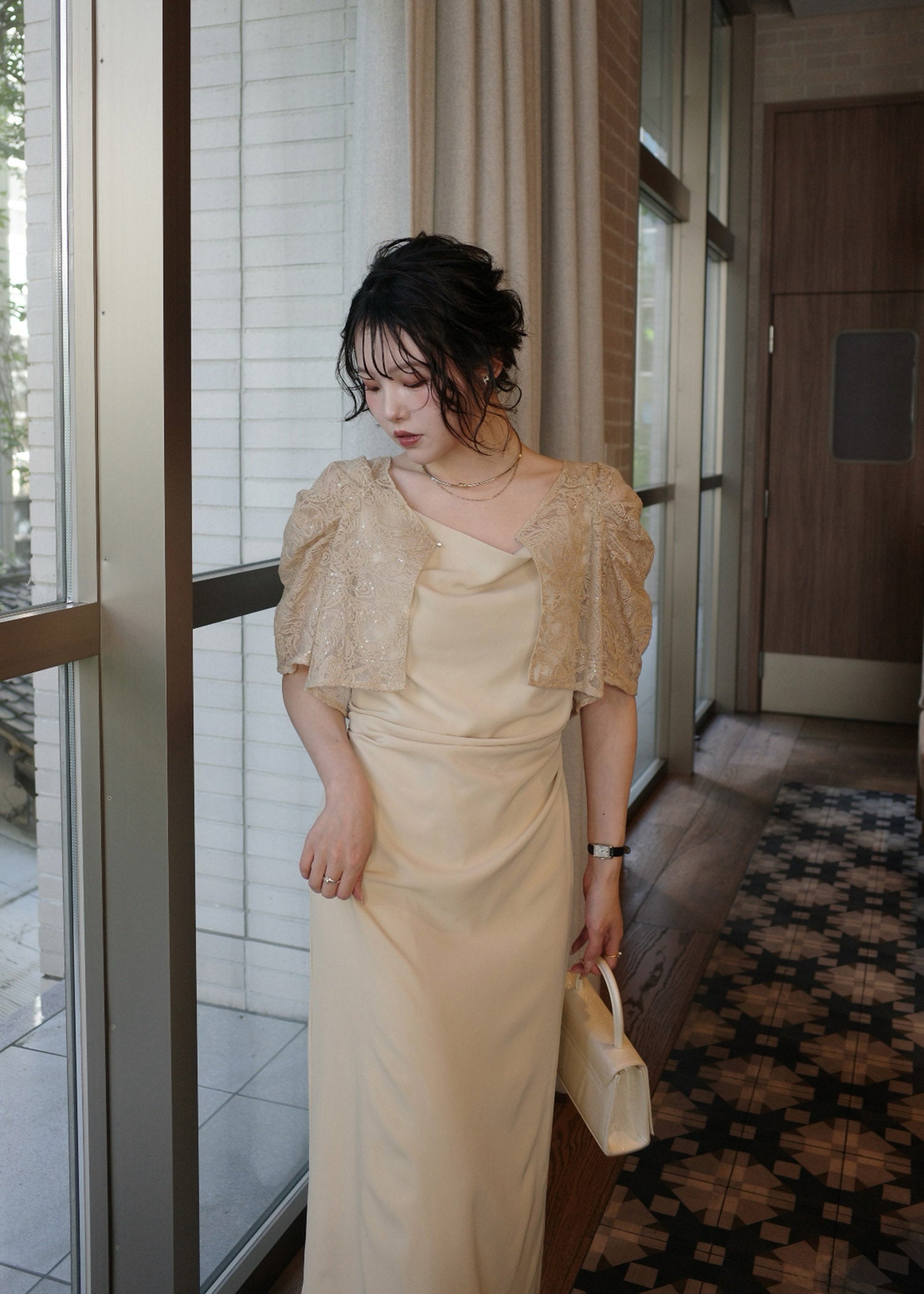 Lace bolero set drepe dressのドレス|Dorry Doll / LE'RURE