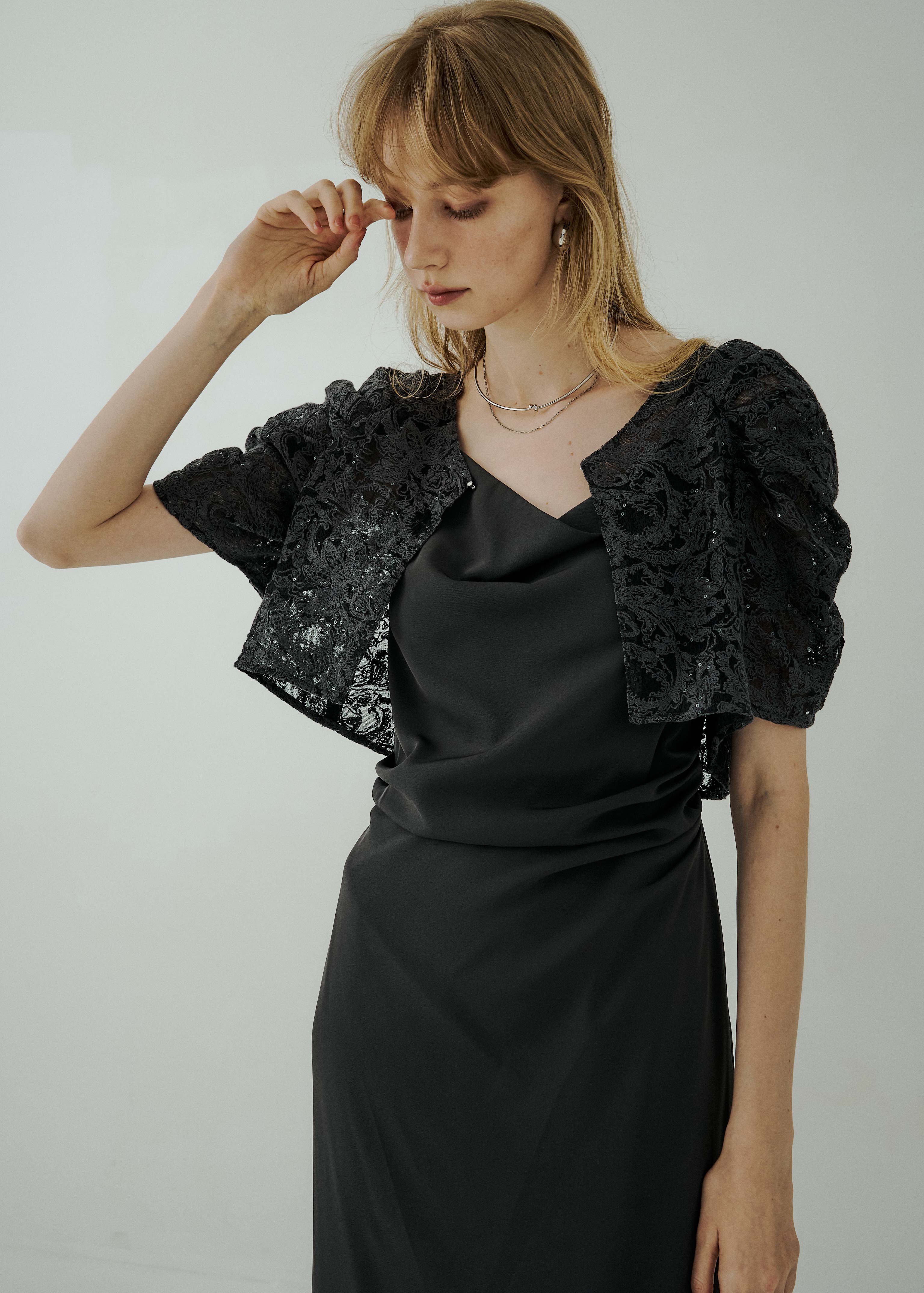 リルアー　LE'RURE Lace Bolero Set Drape Dress Lace bolero set drepe dressのドレス|Dorry Doll / LE'RURE