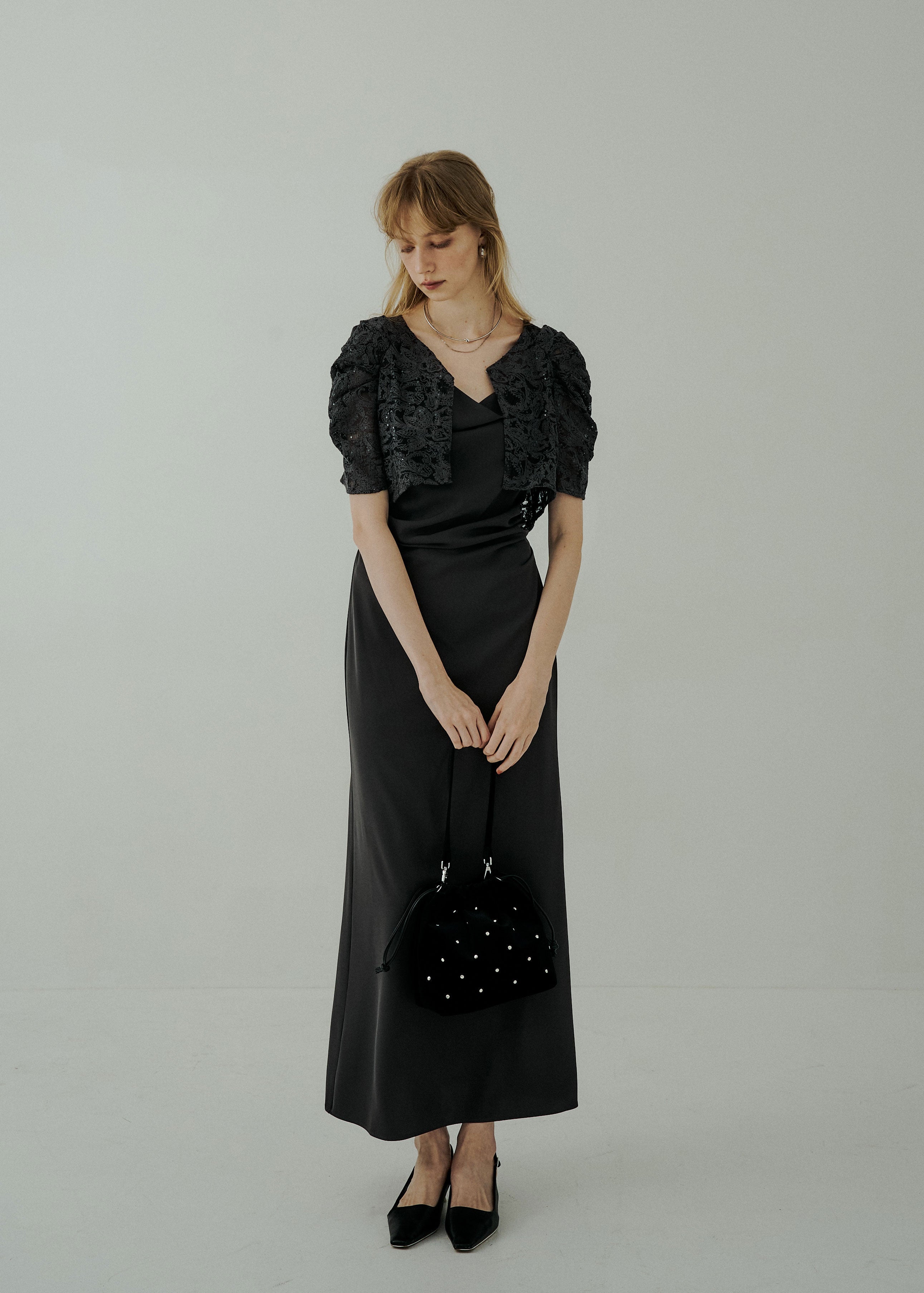 スーツ・フォーマル・ドレス Lerure Lace bolero set drepe dress tall Lace bolero set drepe dressのドレス|Dorry Doll / LE'RURE