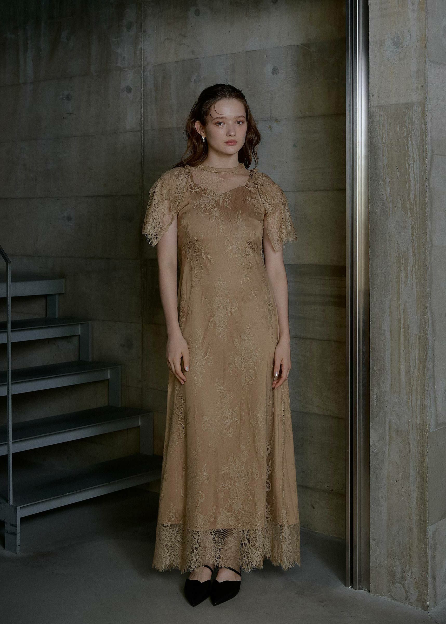 Lace layered scallop dressのドレス|Dorry Doll / LE'RURE