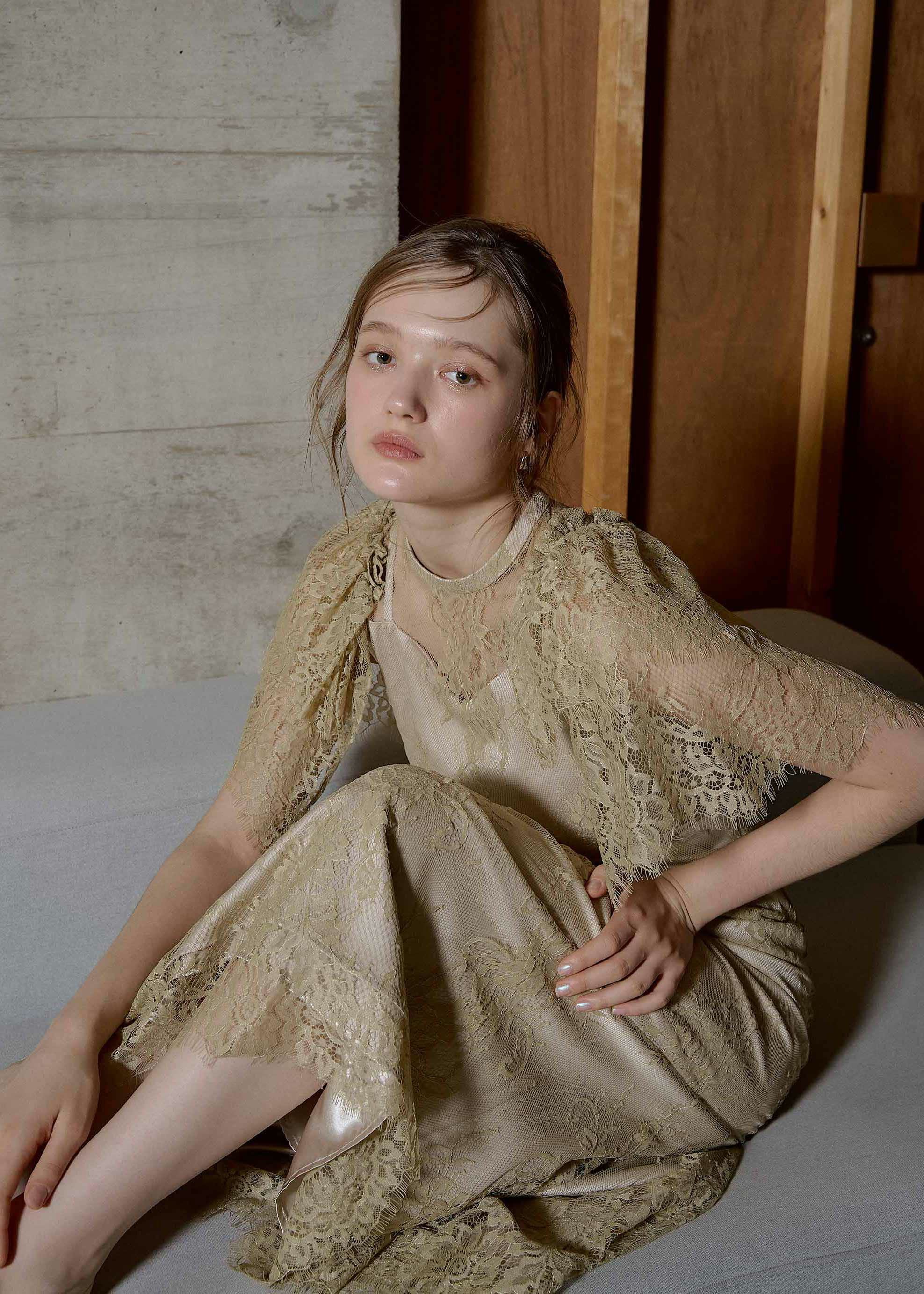 Lace layered scallop dressのドレス|Dorry Doll / LE'RURE