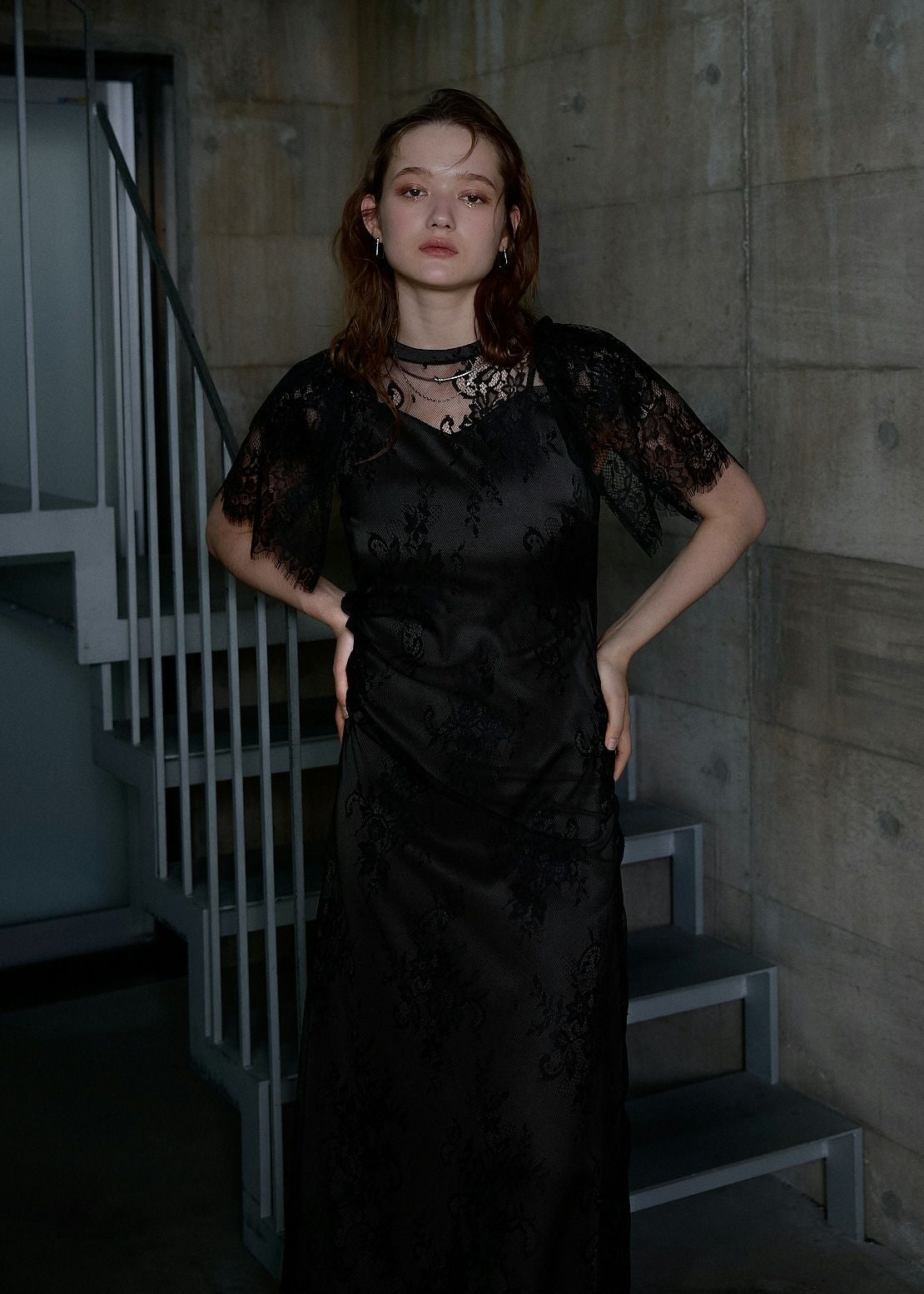Lace layered scallop dressのドレス|Dorry Doll / LE'RURE