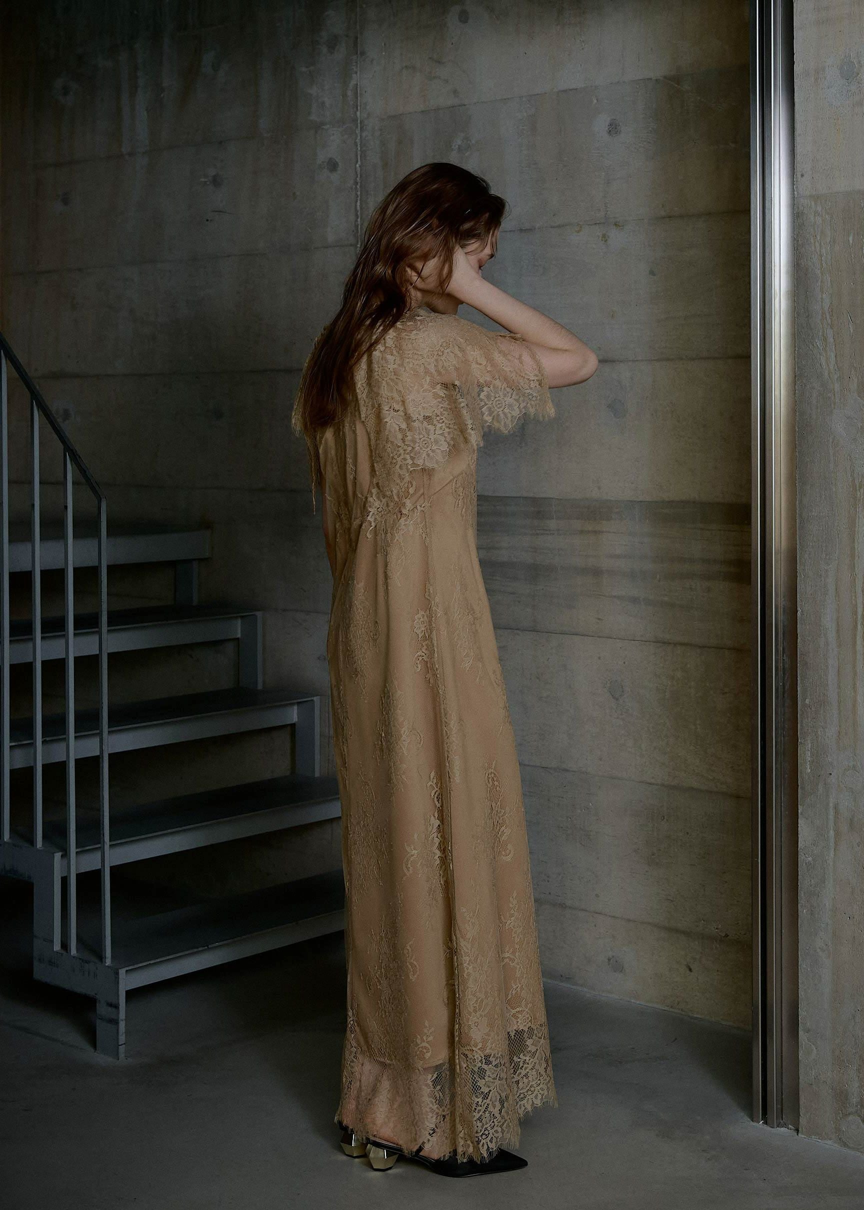 Lace layered scallop dressのドレス|Dorry Doll / LE'RURE