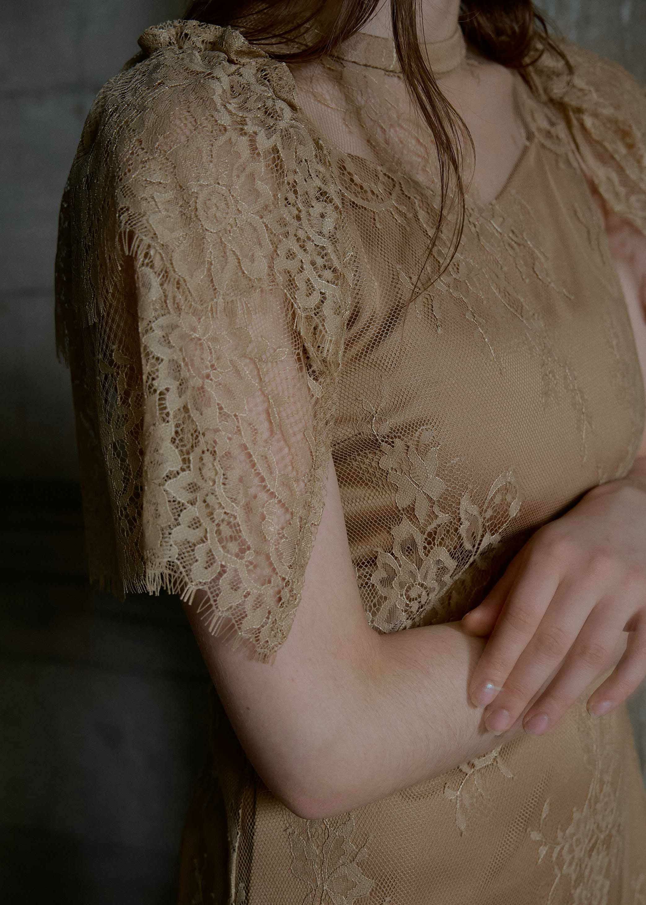Lace layered scallop dressのドレス|Dorry Doll / LE'RURE