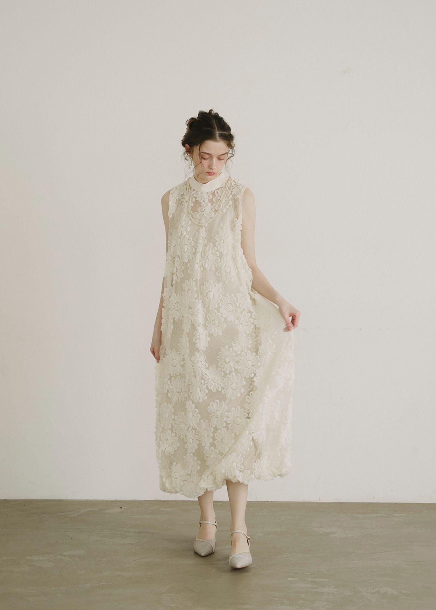 デイジーフラワードットドレス｜DorryDoll