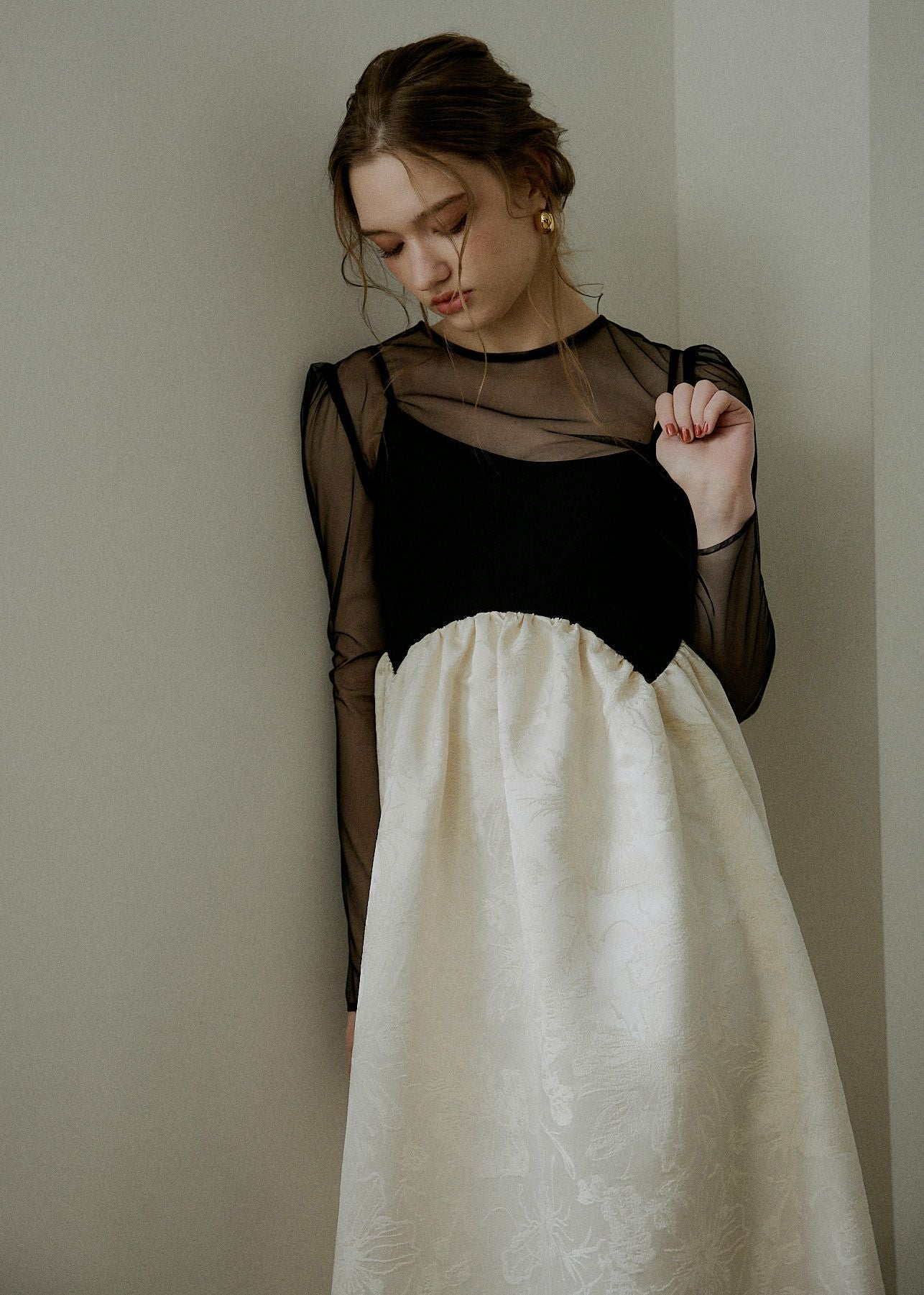 LE’RURE SERENA Jacquard flare dress SERENA Jacquard flare dressのドレス|Dorry Doll / LE'RURE