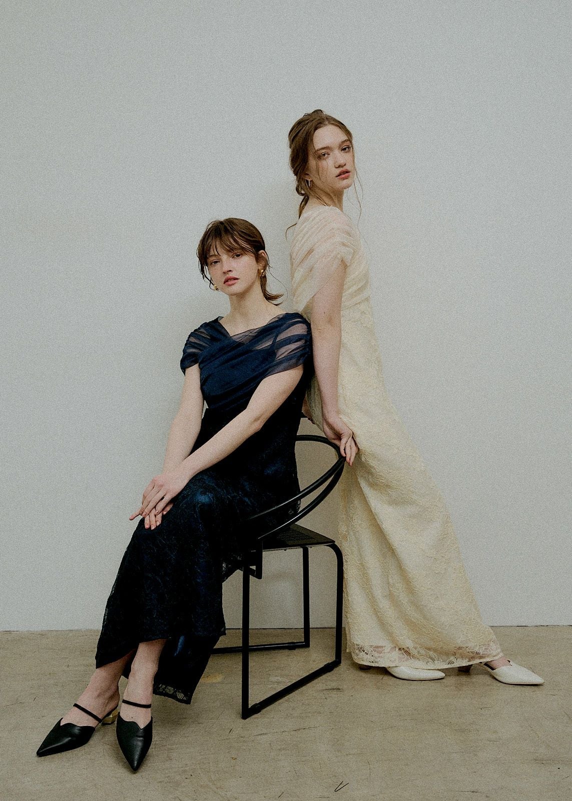 LE’RURE Cross tulle design flare dress Cross tulle design flare dressのドレス|Dorry Doll / LE'RURE